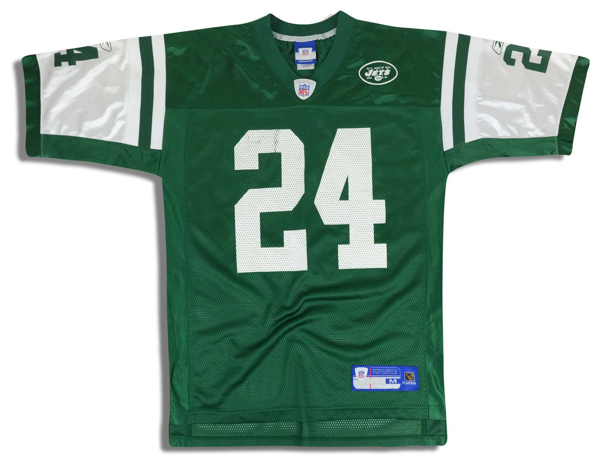 2005 New York Jets Law #24 Reebok On Field Jersey (Home) M