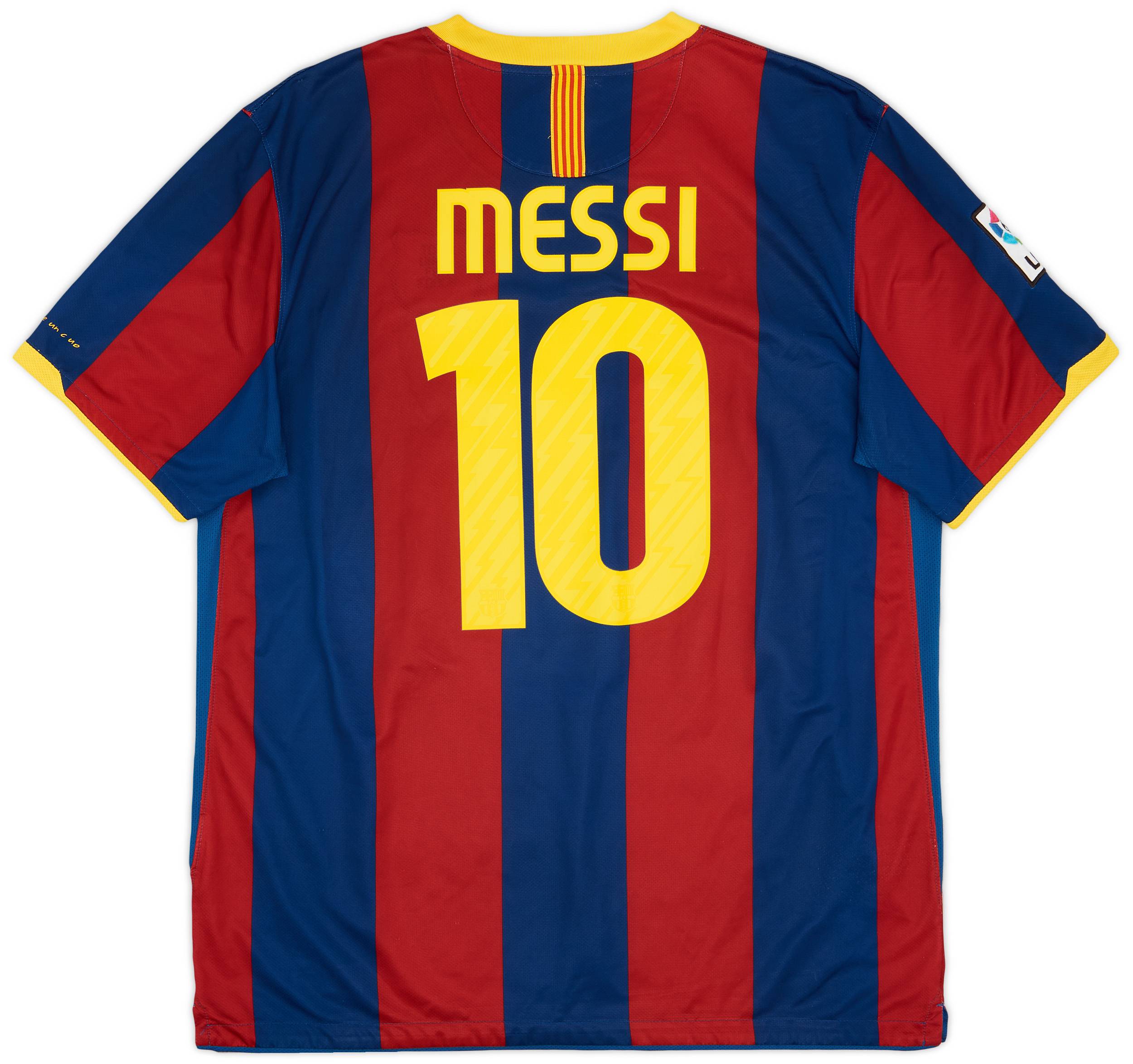 2010-11 Barcelona Home Shirt Messi #10 - 7/10 - (XL)