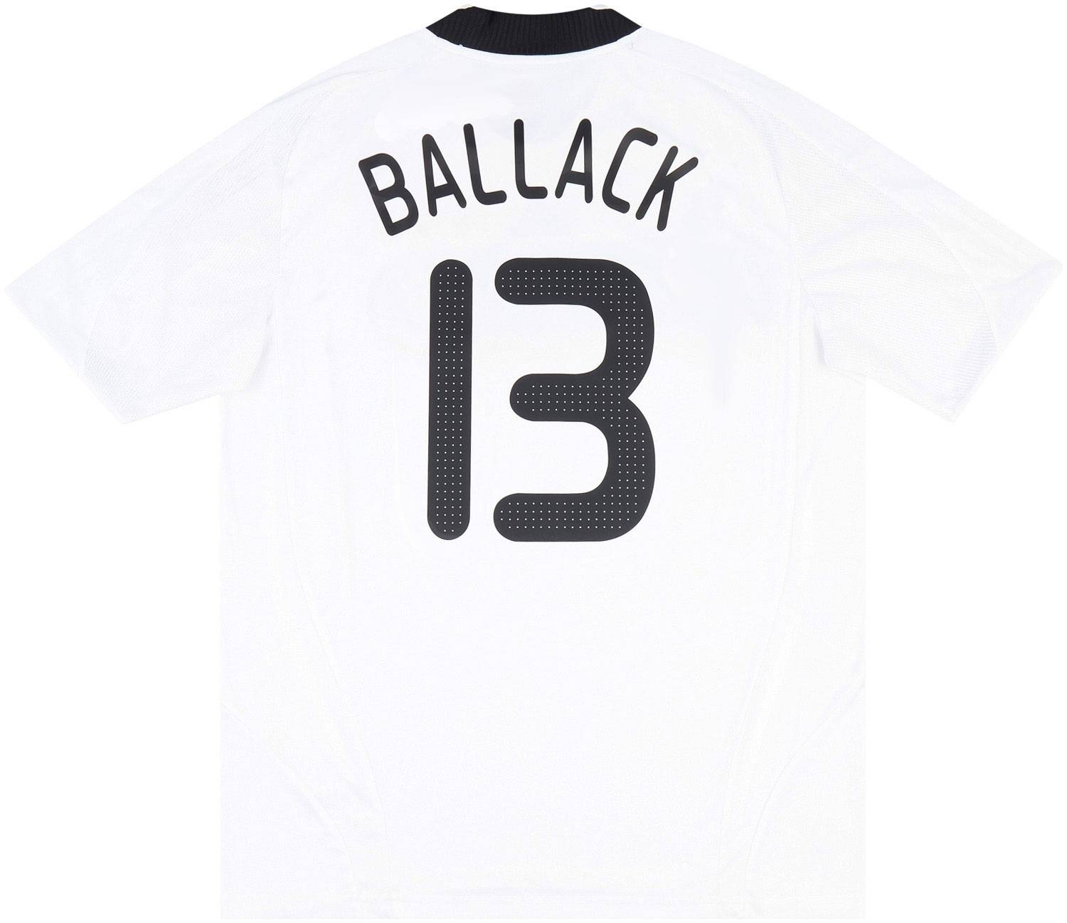 adidasドイツ代表ユニ　13 BALLACK GERMANY 2008 2009 HOME FOOTBALL SHIRT JERSEY ADIDAS #13
