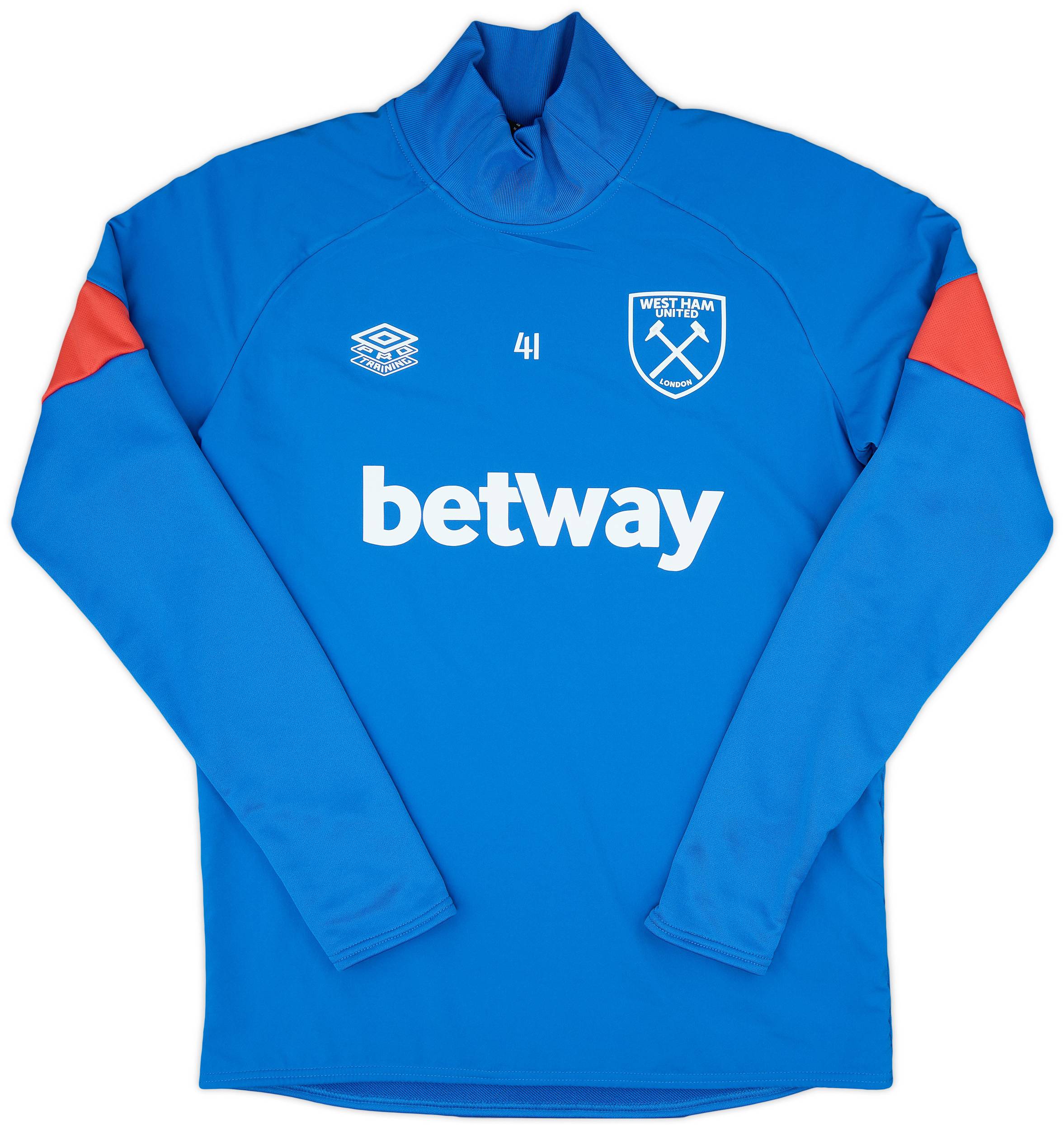 2021-22 West Ham Player Issue Drill Top #41 (Rice)