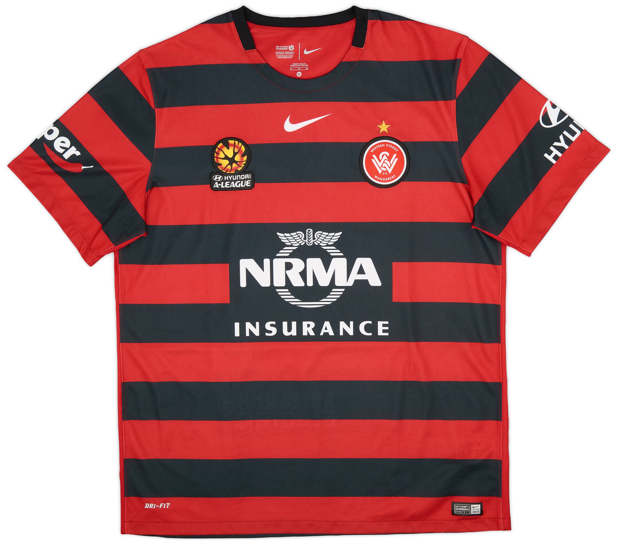 2015-16 Western Sydney Wanderers Home Shirt - 9/10 - (XL)