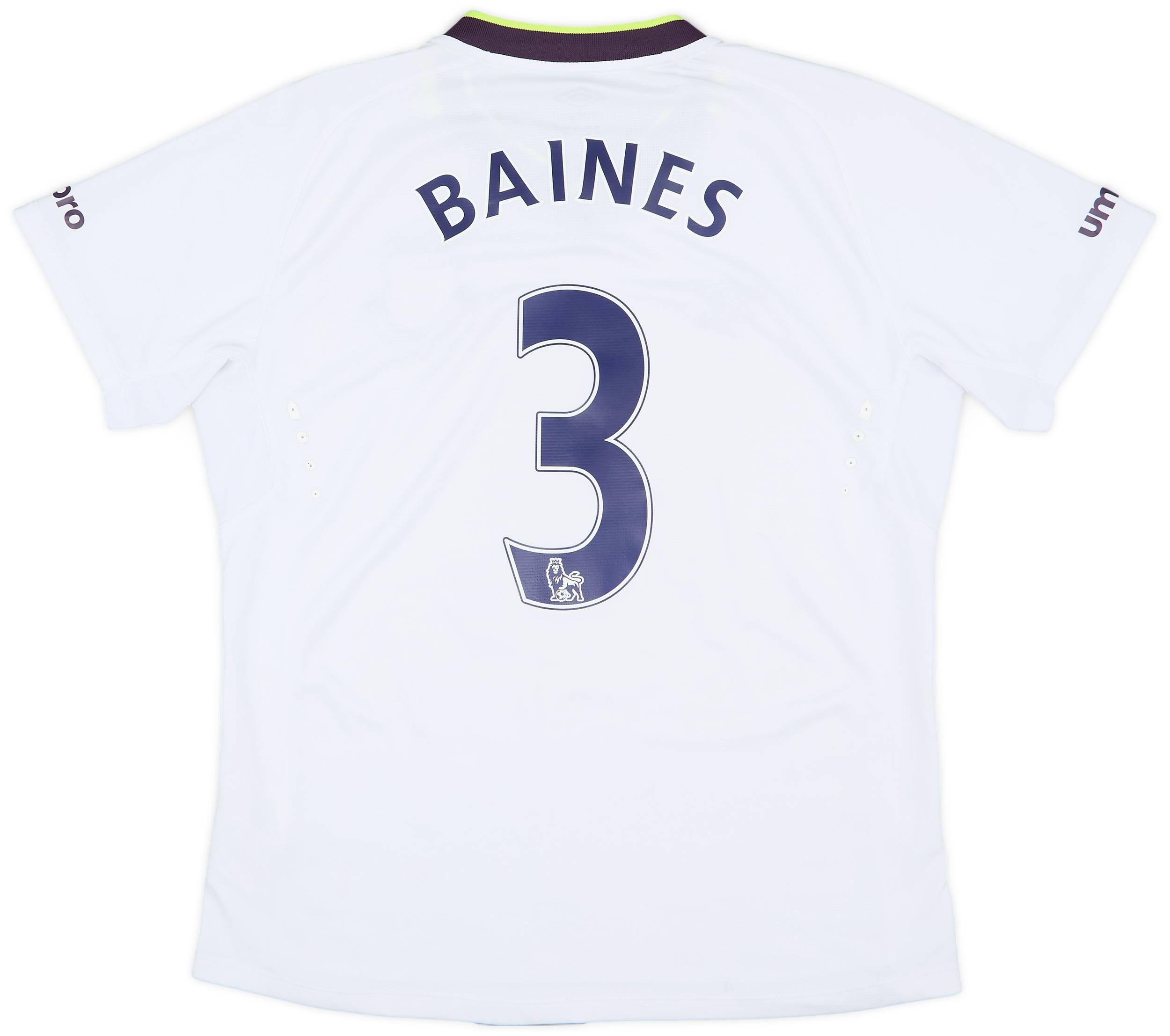2014-15 Everton Third Shirt Baines #3 - 6/10 - (M)