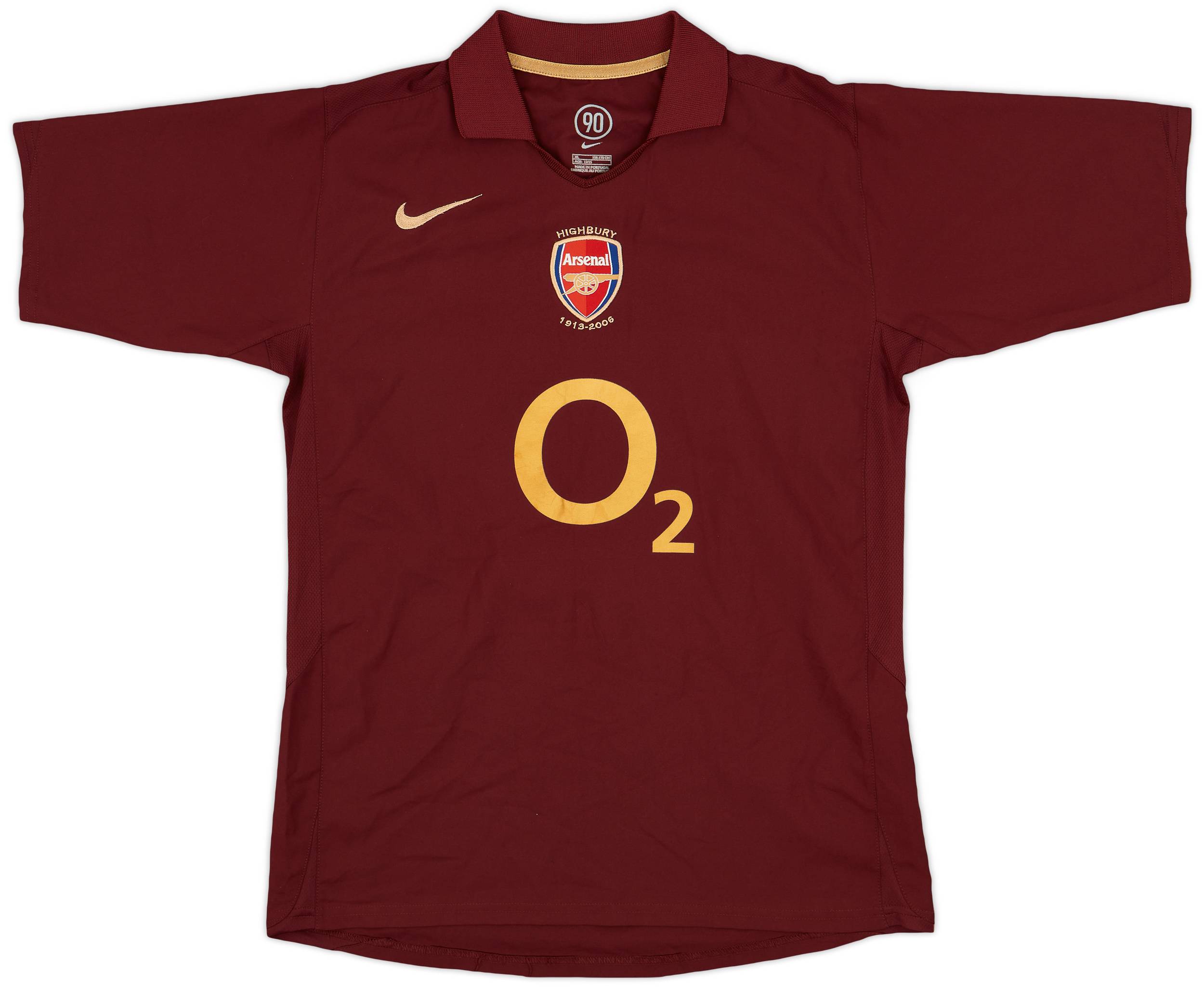 2005-06 Arsenal Home Shirt - 8/10 - (XL.Boys)