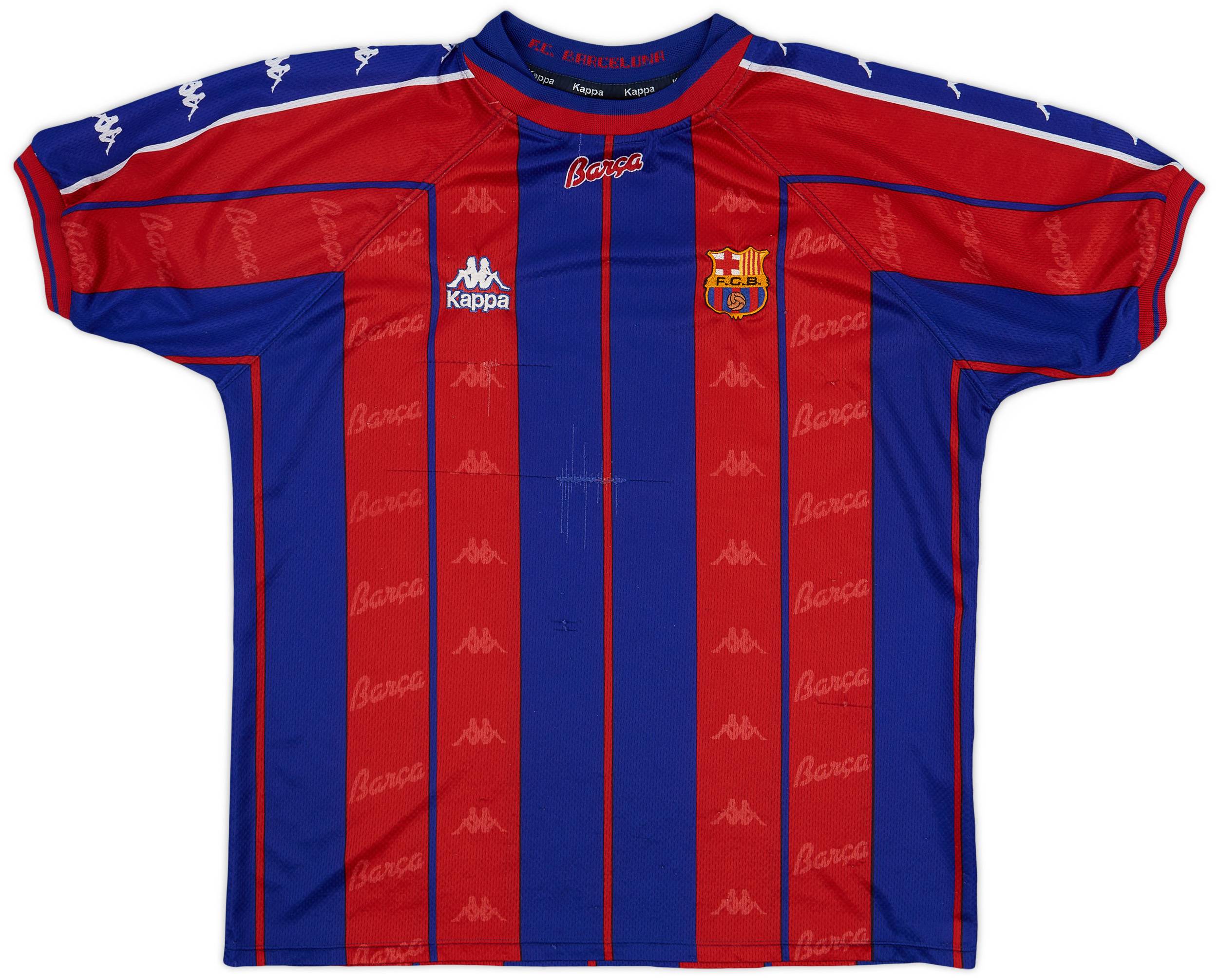 1997-98 Barcelona Home Shirt - 5/10 - (L)