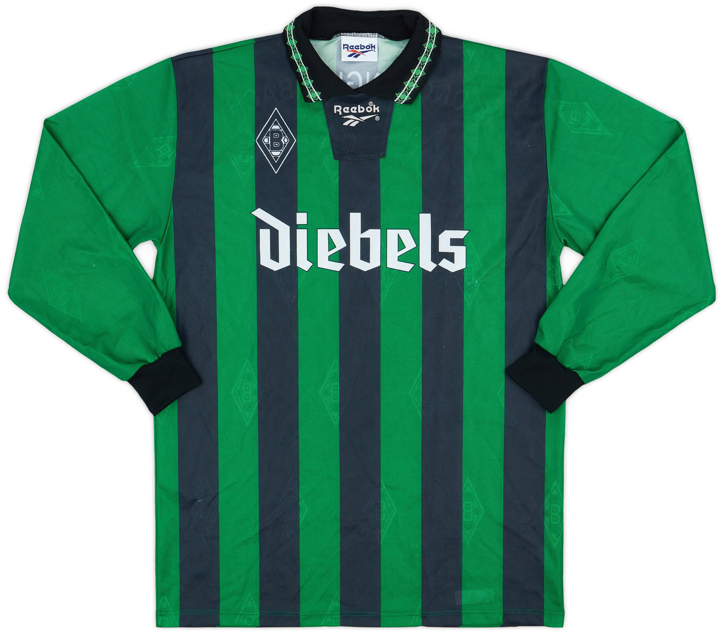 1995-96 Borussia Monchengladbach Away L/S Shirt - 6/10 - (L)