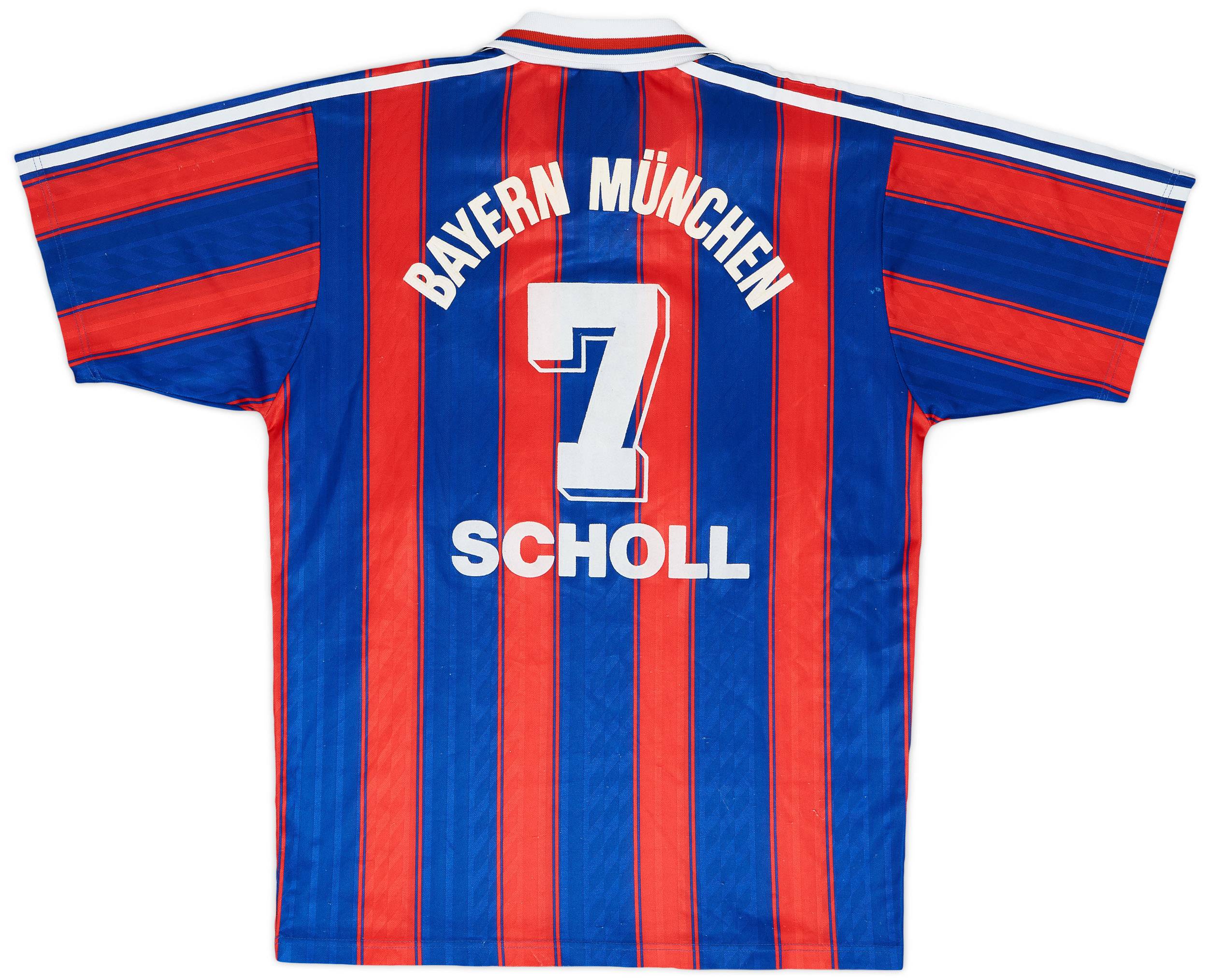 1995-97 Bayern Munich Home Shirt Scholl #7 - 7/10 - (S)