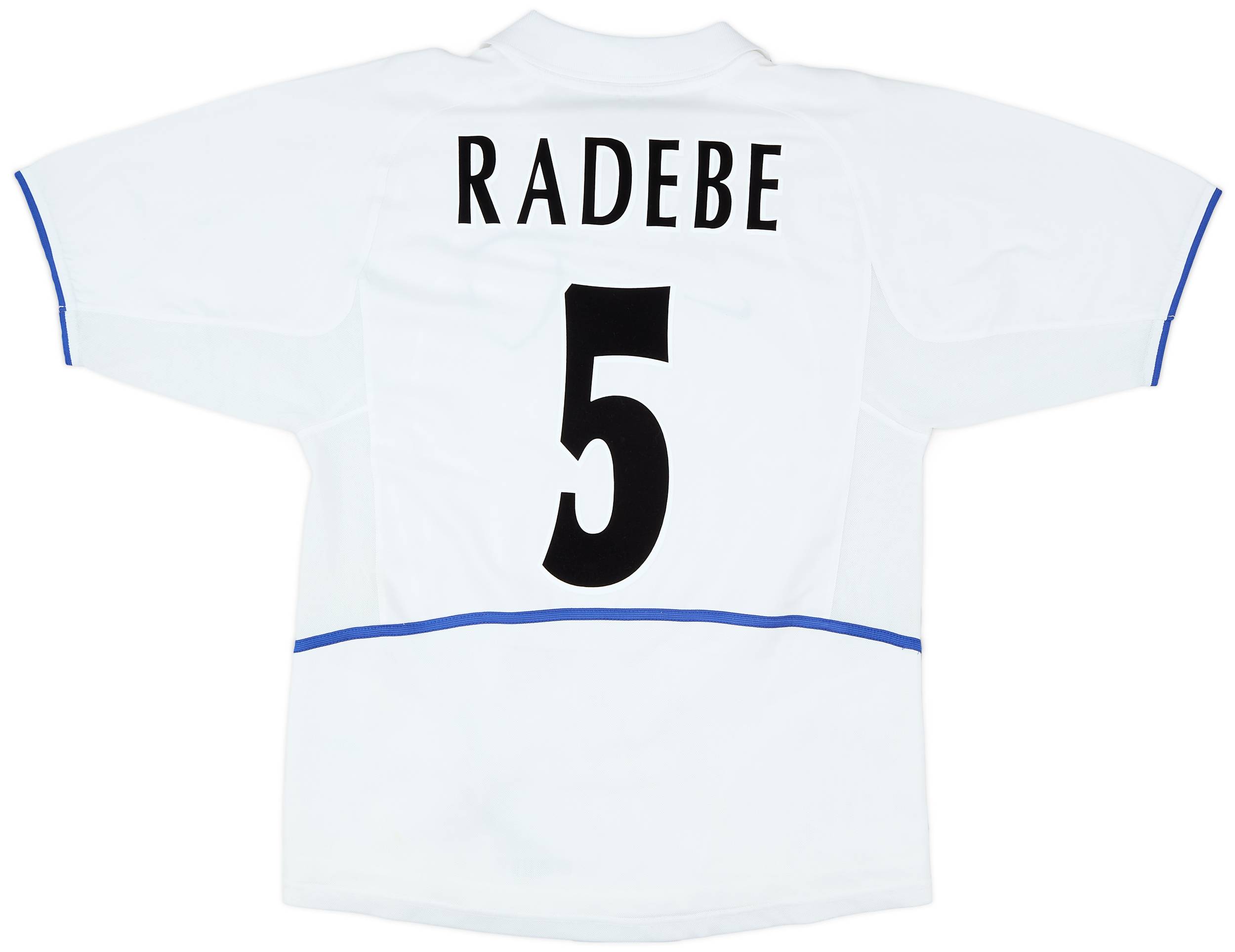 2002-03 Leeds United Home Shirt Radebe #5 - 5/10 - (M)