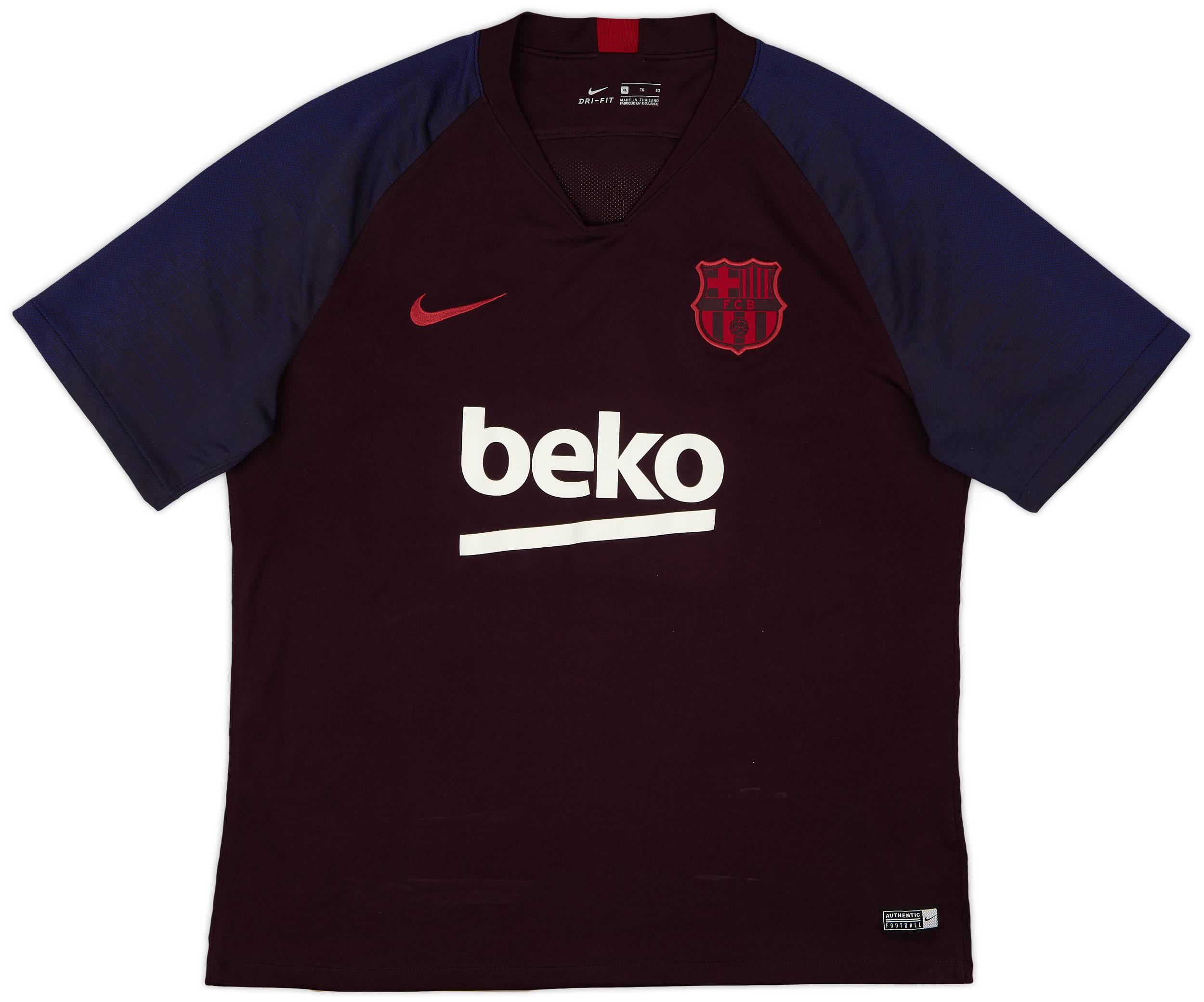 2019-20 FC Barcelona Nike Training Shirt - 7/10 - (XL)