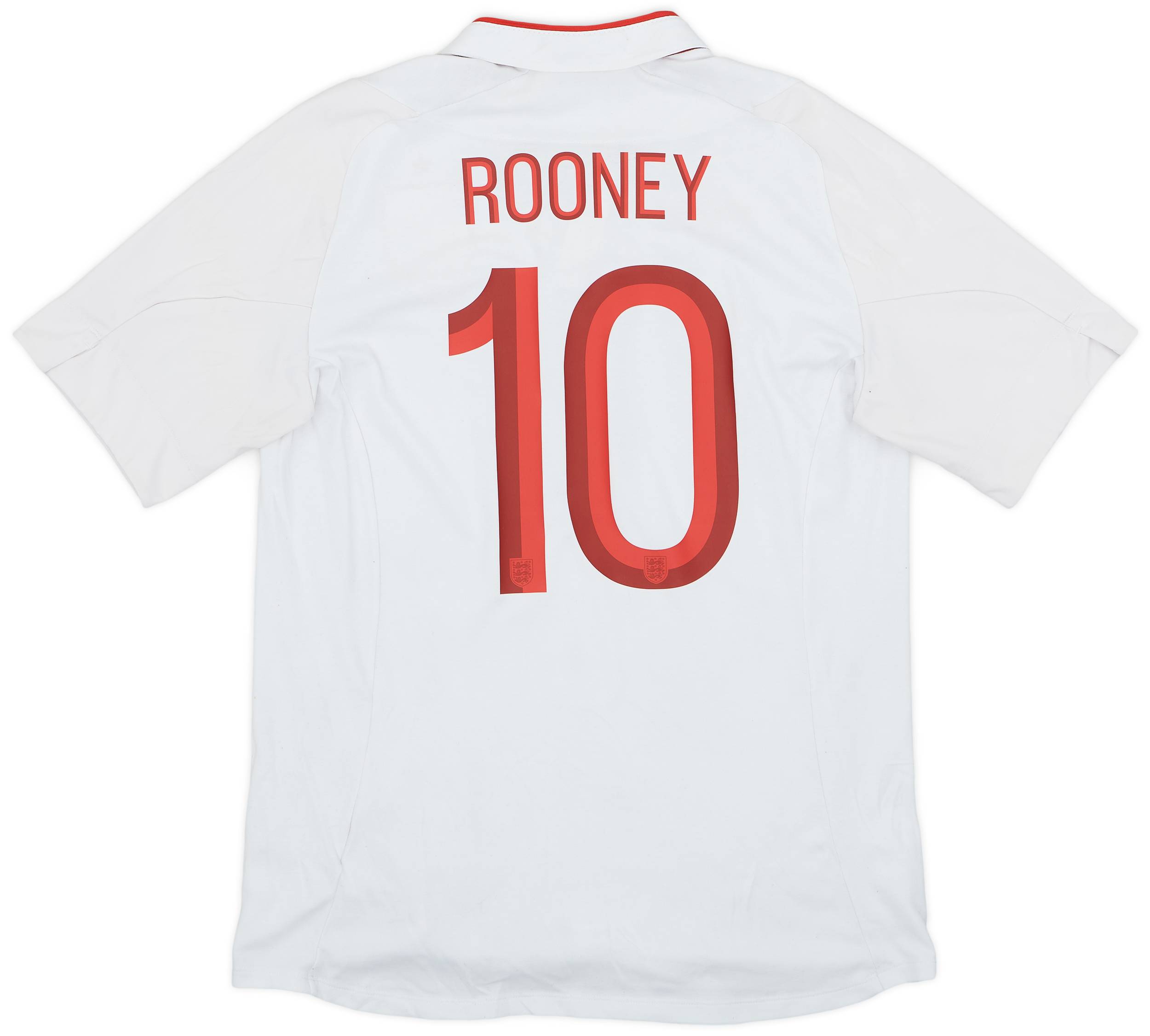 2012-13 England Home Shirt Rooney #10 - 7/10 - (L)