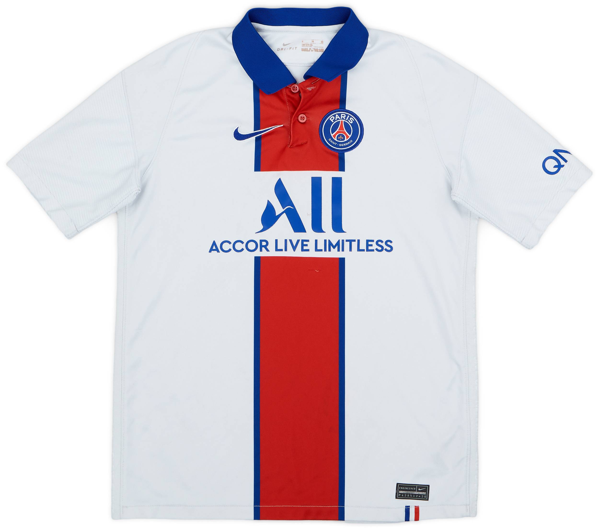 2020-21 Paris Saint-Germain Away Shirt - 5/10 - (XL.Boys)