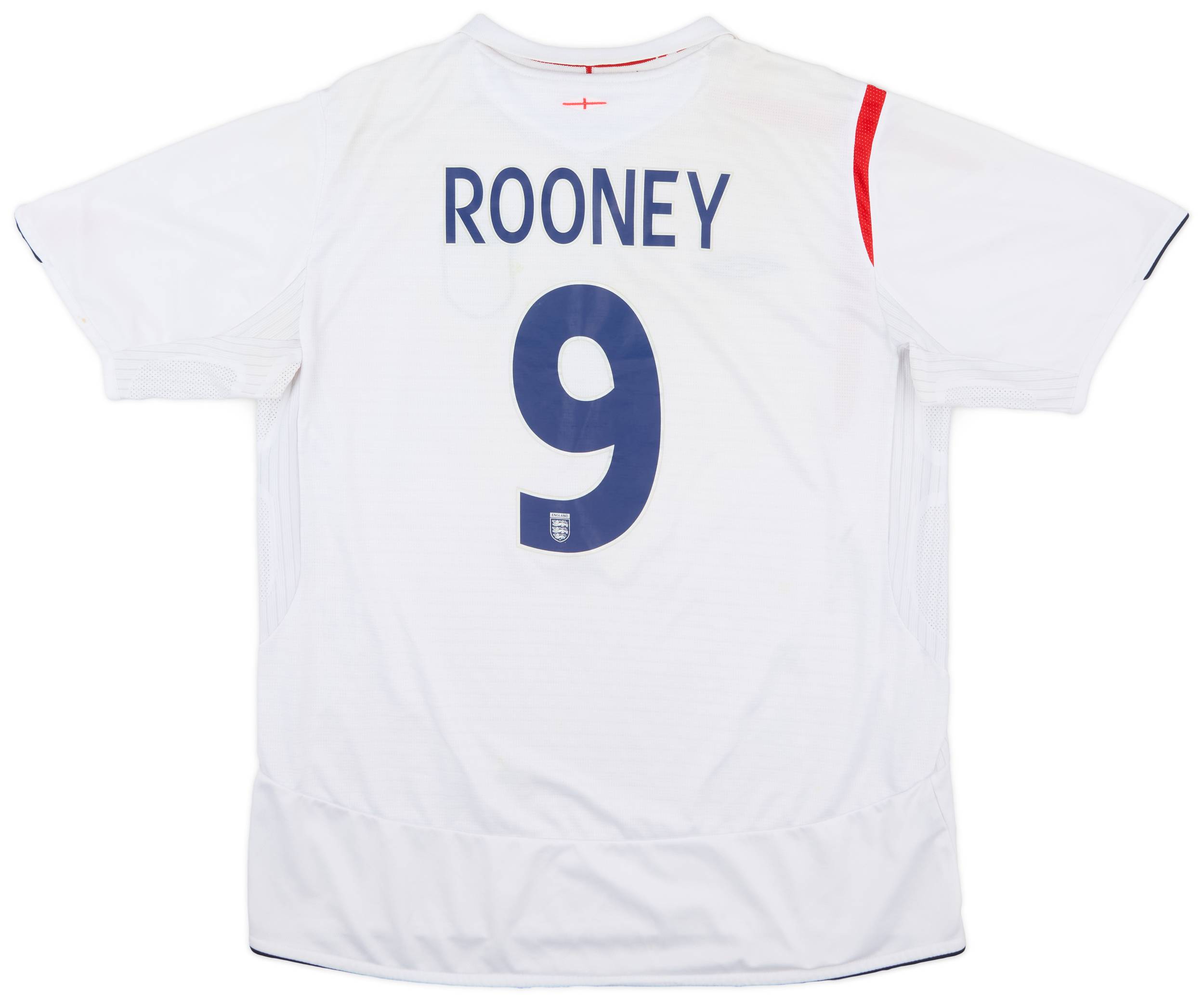 2005-07 England Home Shirt Rooney #9 - 6/10 - (XL)