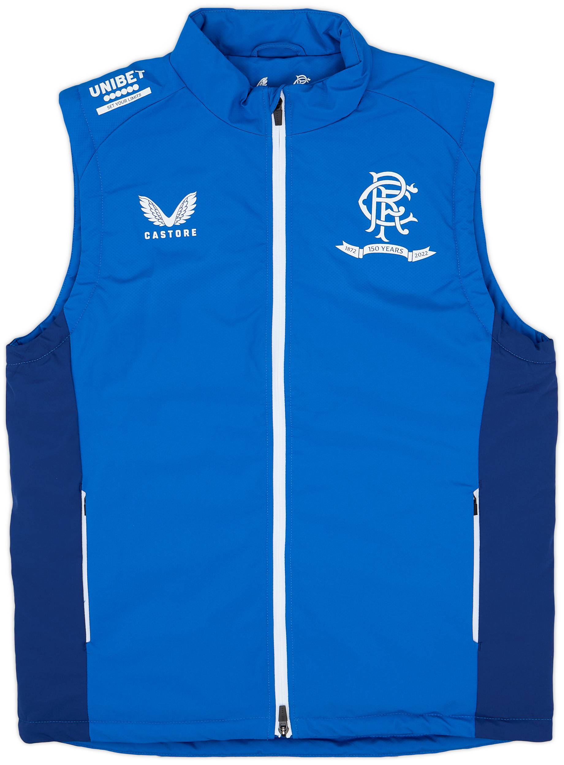 2021-22 Rangers Castore Padded Gilet - 10/10 - (M)