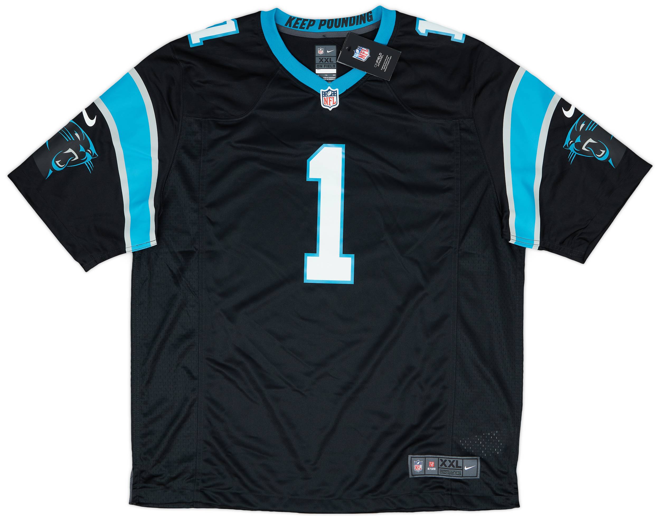 2021 Carolina Panthers Newton 1 Nike Game Home Jersey XXL
