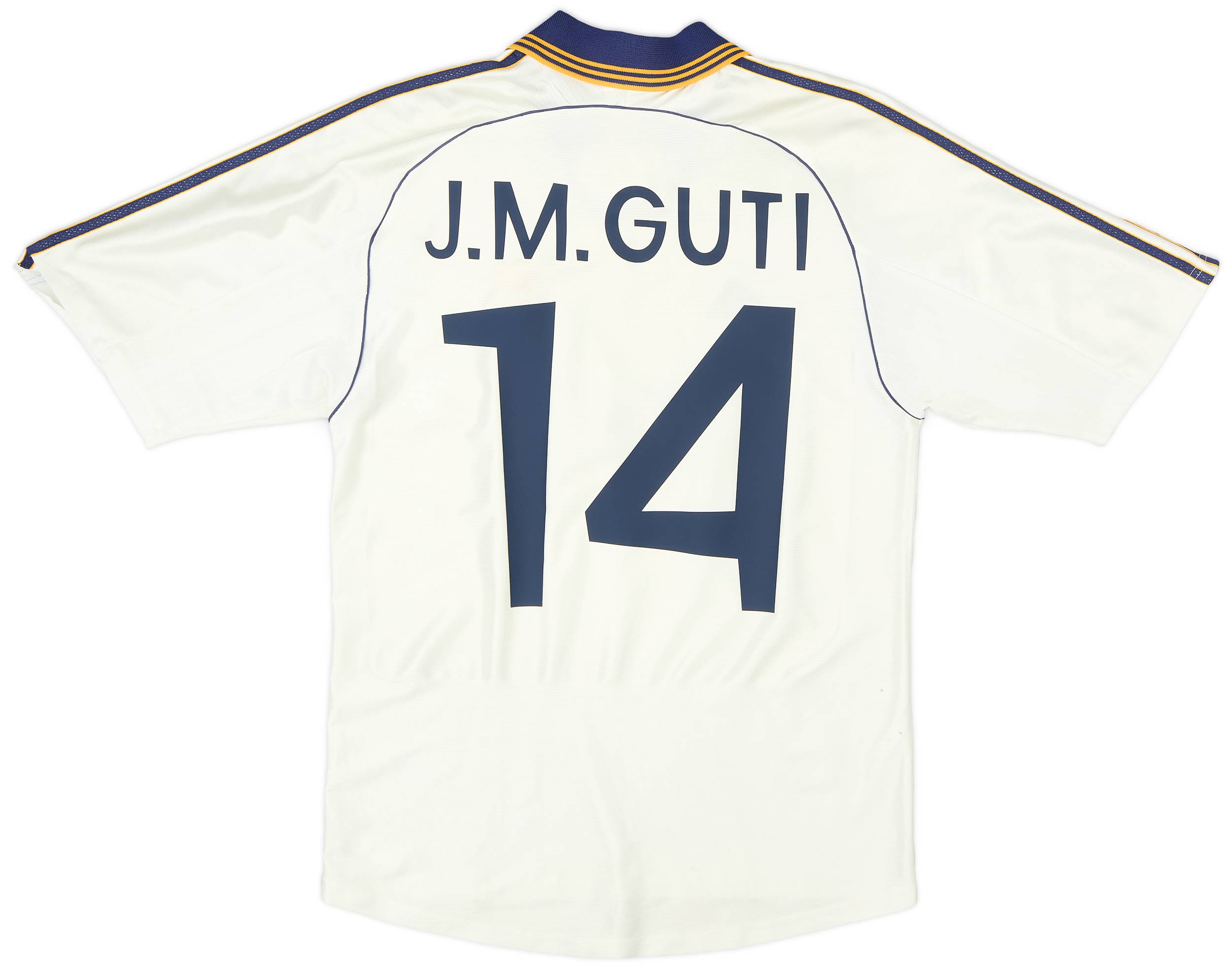 1998-00 Real Madrid Home Shirt J.M.Guti #14 - 4/10 - (M)