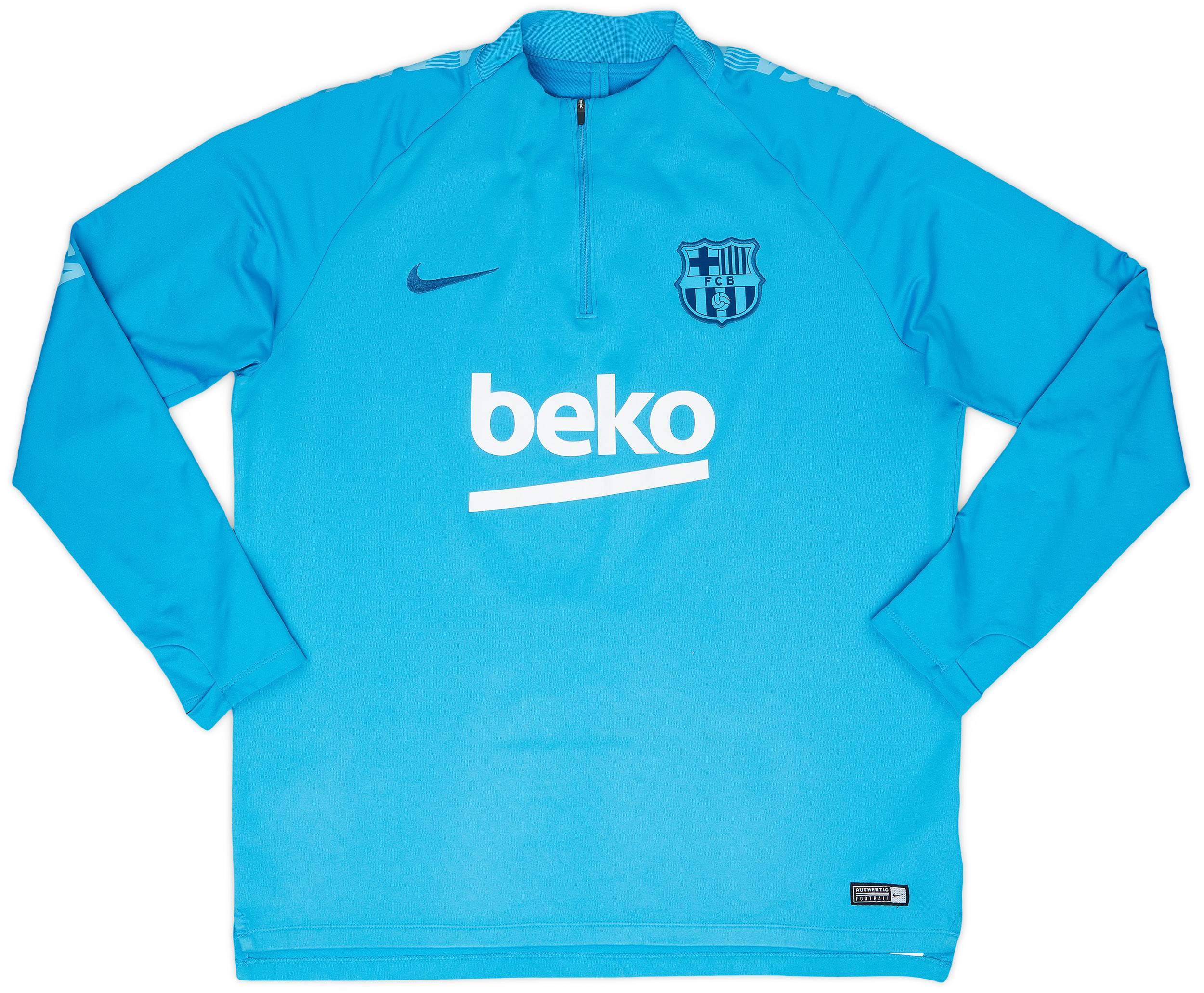 2019 20 Barcelona Nike 1 4 Zip Drill Top 8 10 XL