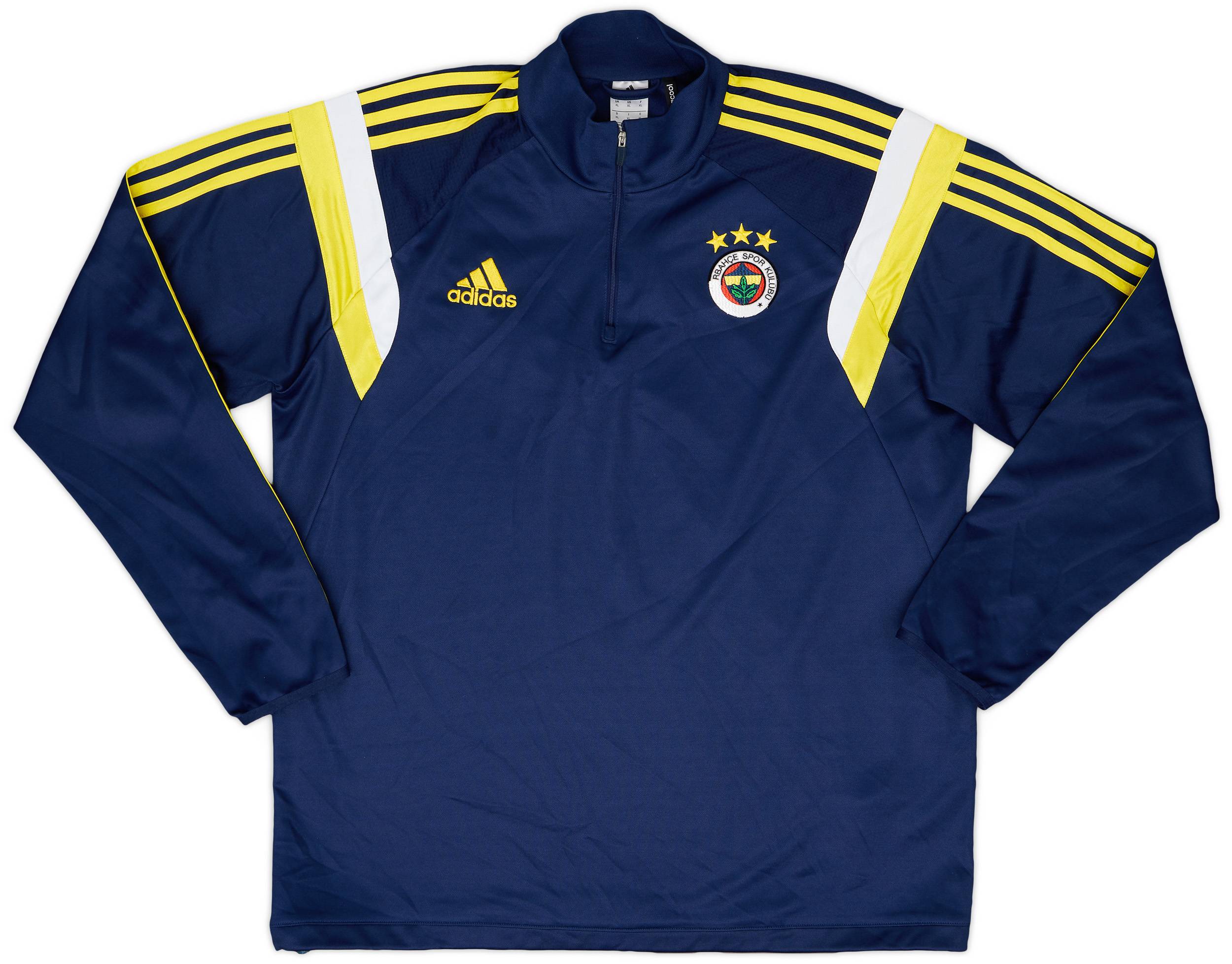 2014-15 Fenerbahce adidas 1/4 Zip Drill Top - 8/10 - (XL)