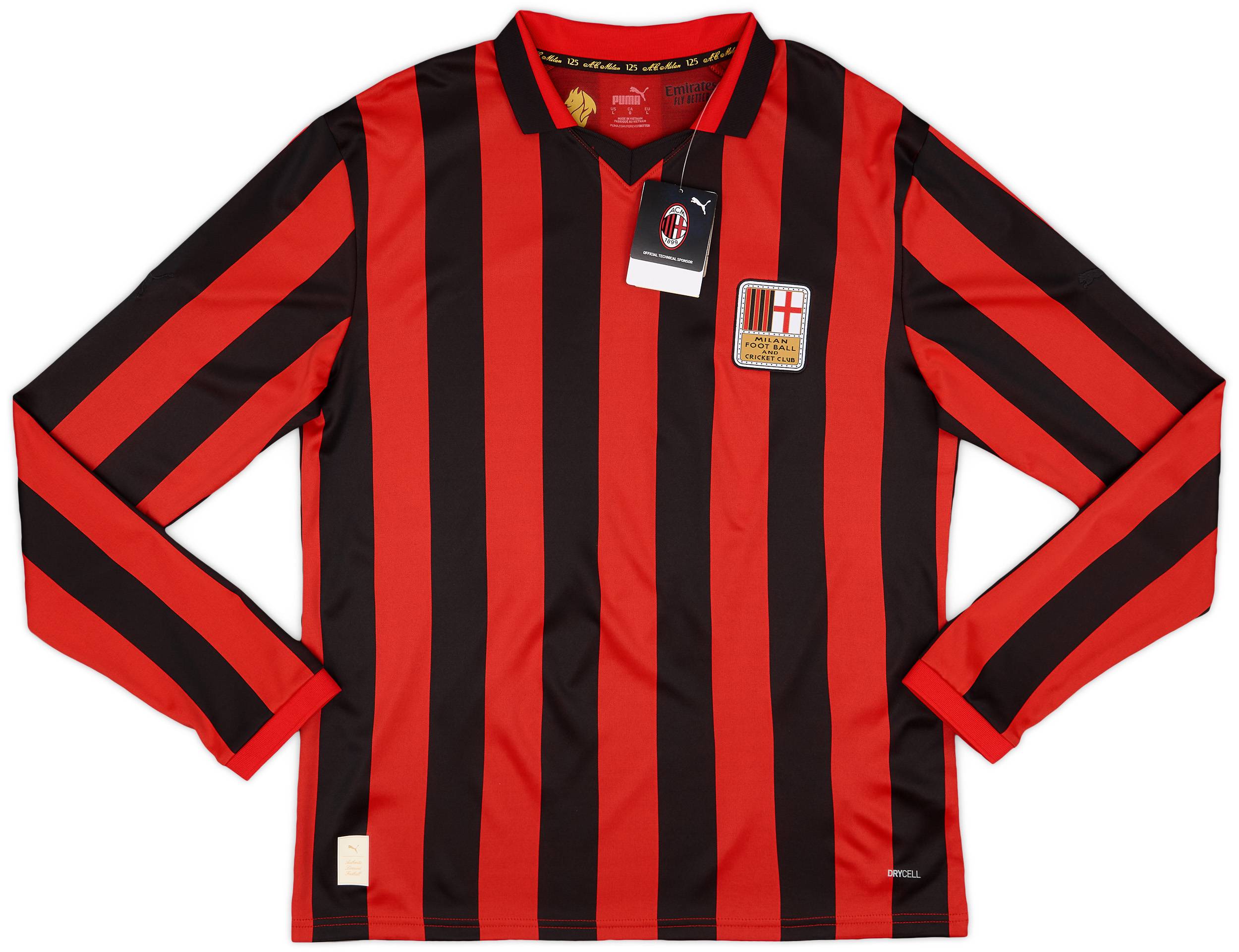 2024-25 AC Milan 125th Anniversary Authentic L/S Shirt #11 (Pulisic)