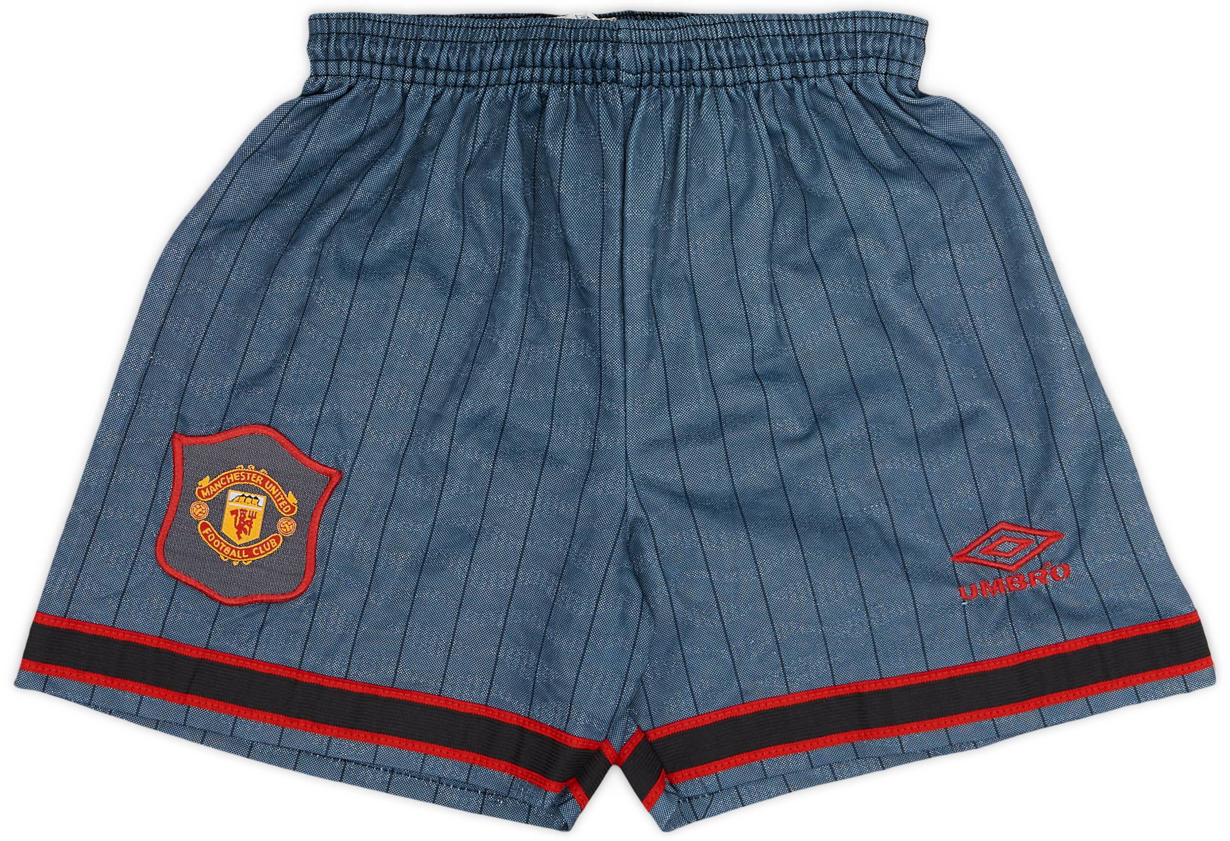 1995-96 Manchester United Away Shorts - 8/10 - (XL.Boys)