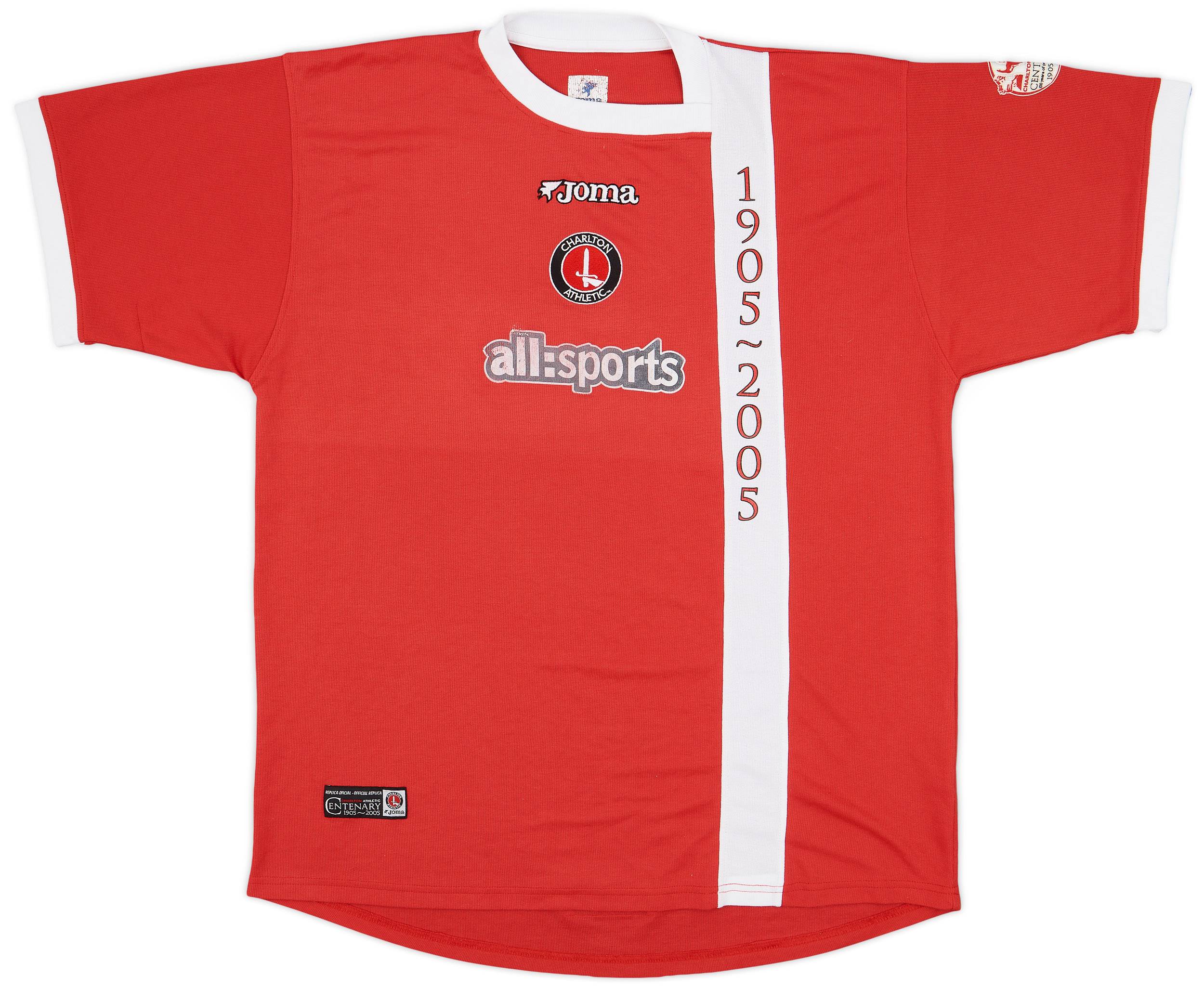 2005-06 Charlton Centenary Home Shirt - 6/10 - (XL)
