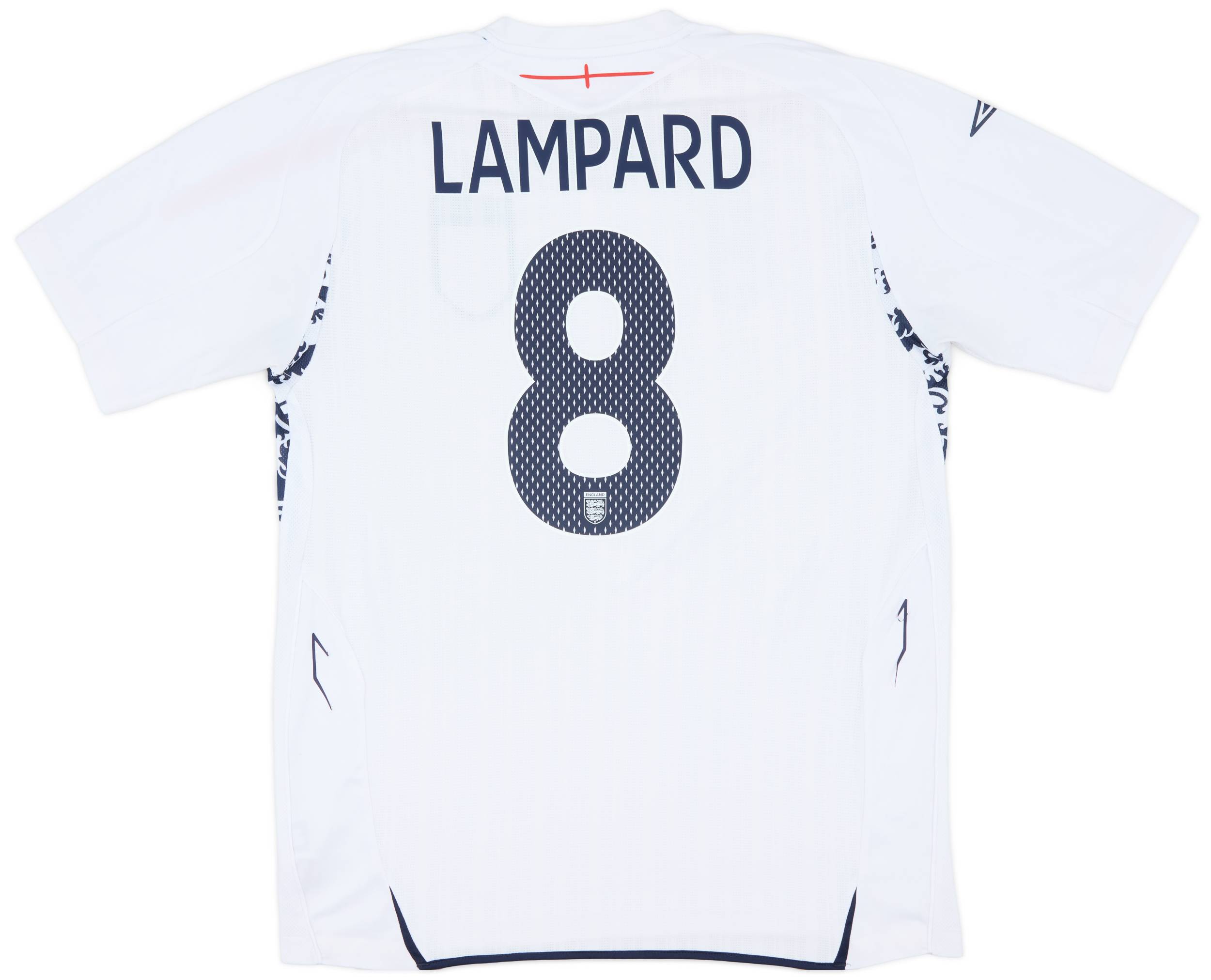 2007-09 England Home Shirt Lampard #8 - 9/10 - (XL)