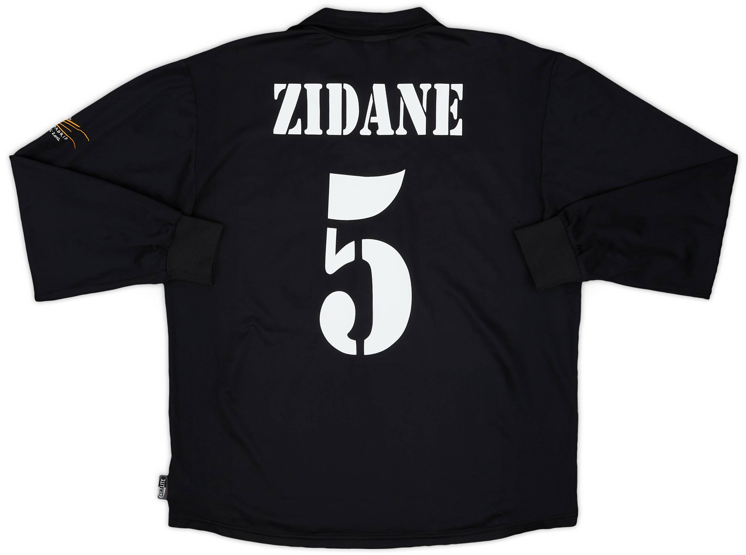 Camiseta retro Real Madrid negro 2002-2003 dorsal zidane
