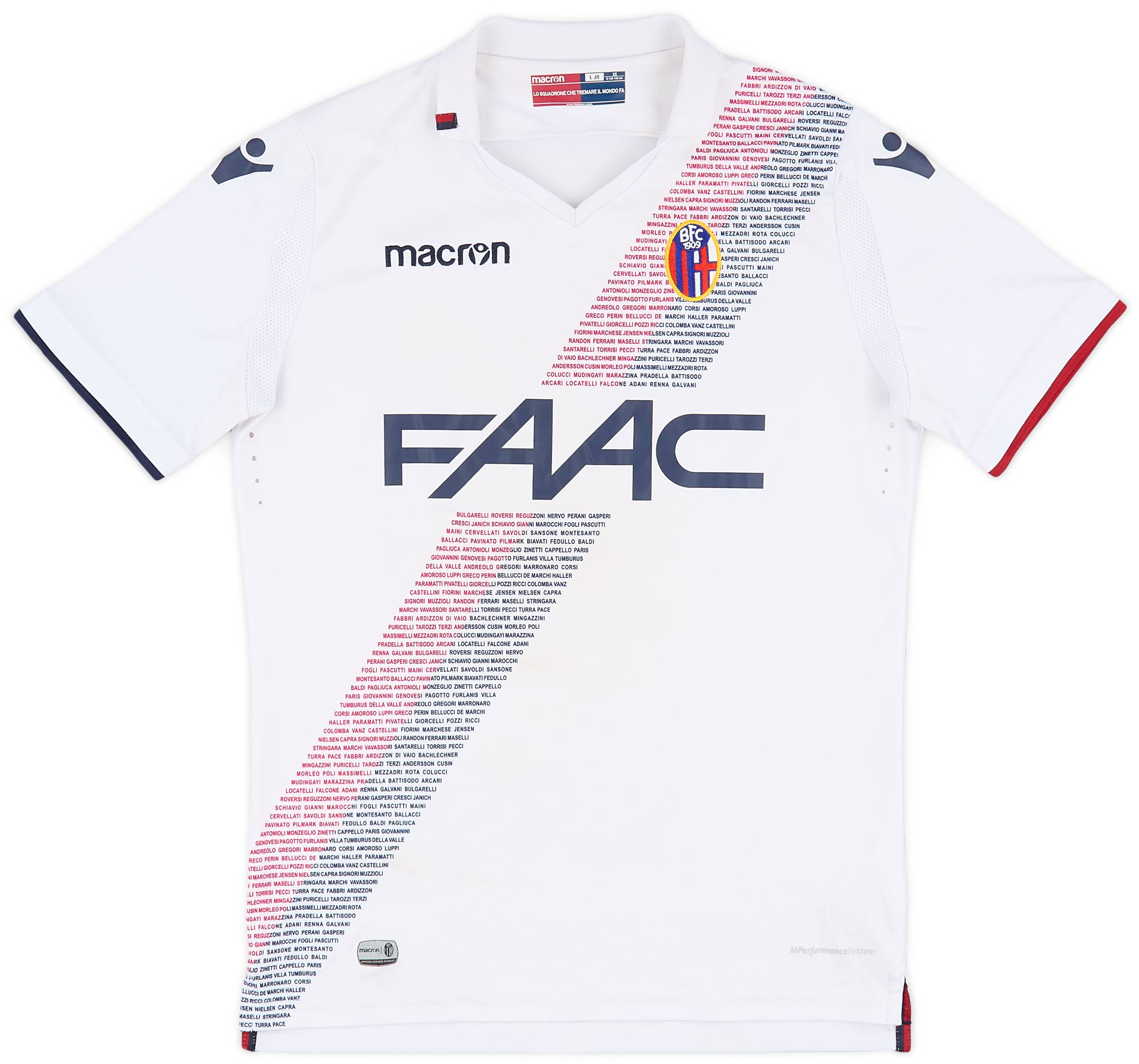 2017-18 Bologna Away Shirt - 7/10 - (L.Boys)