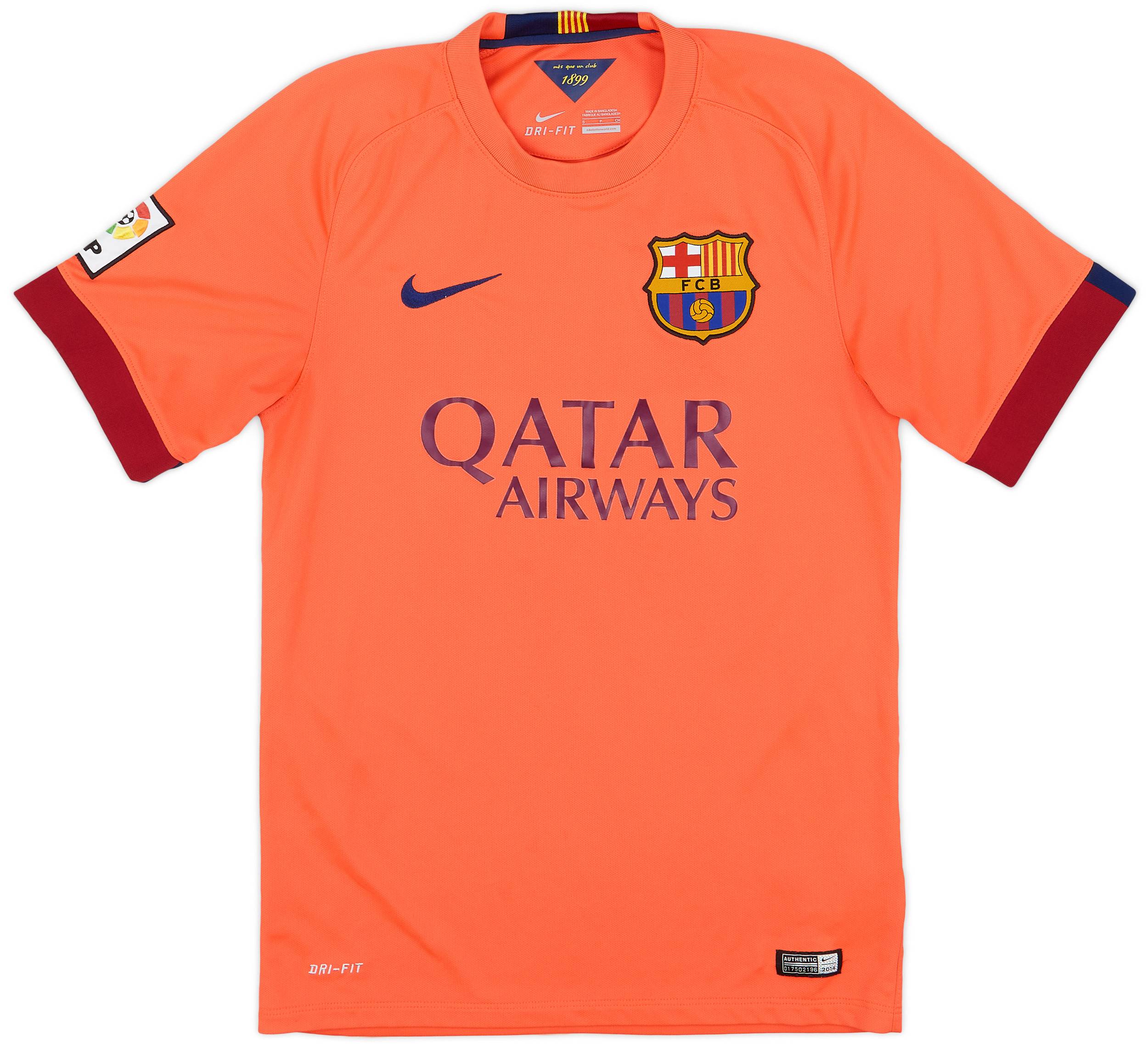 2014-15 Barcelona Away Shirt Messi #10 - 9/10 - (S)