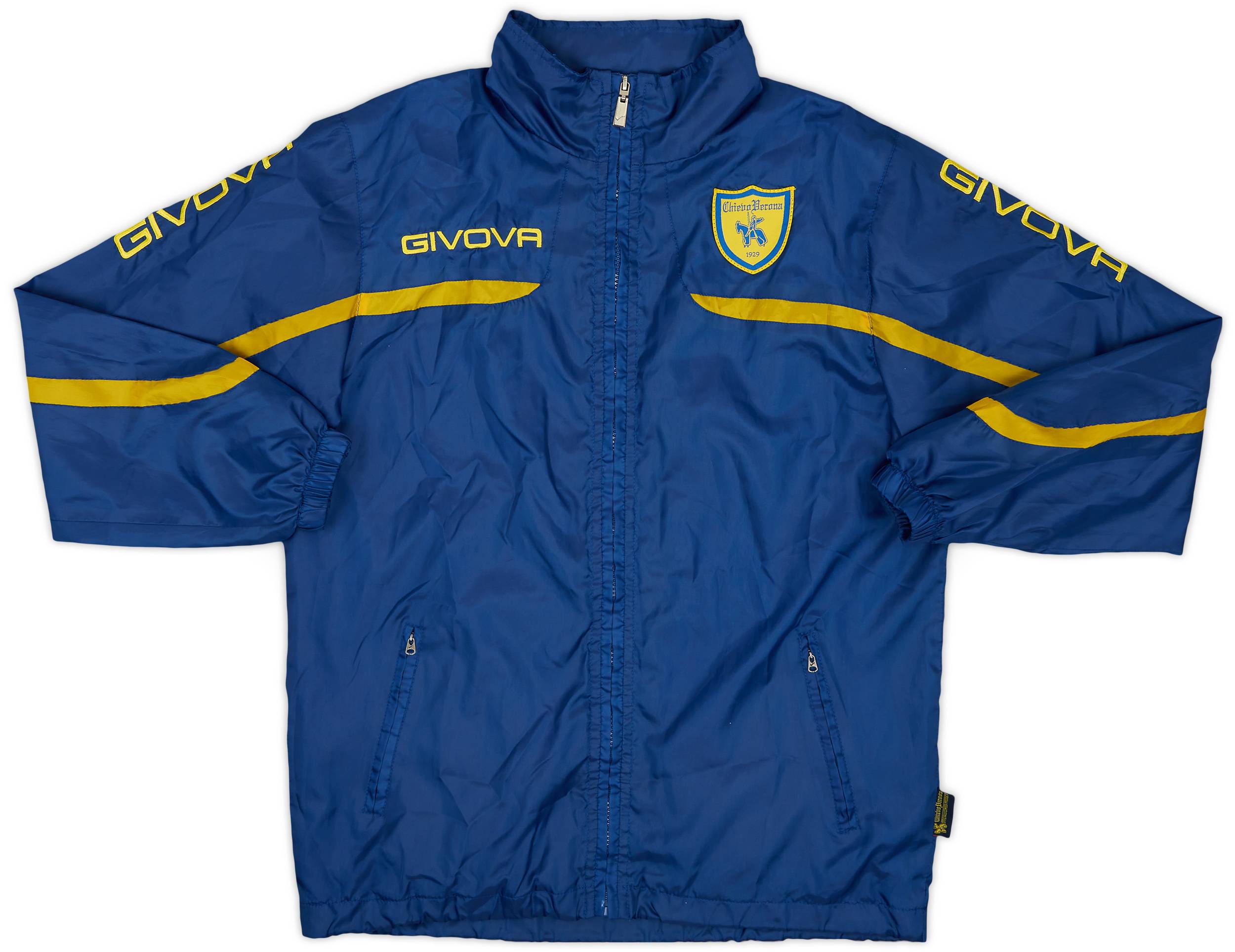 2018-19 Chievo Verona Givova Hooded Rain Jacket - 9/10 - (M)