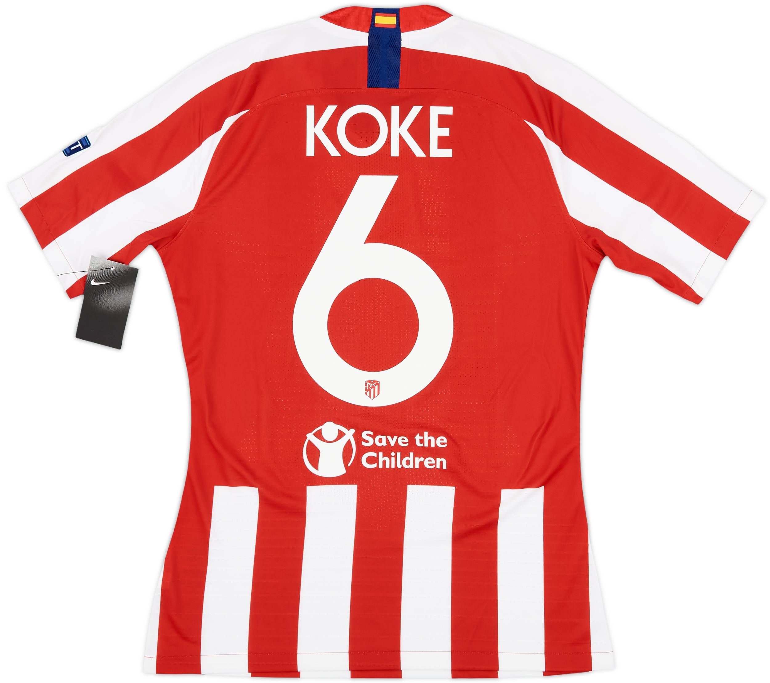 2019-20 Atletico Madrid Player Issue European Home Shirt Koke #6 (M)