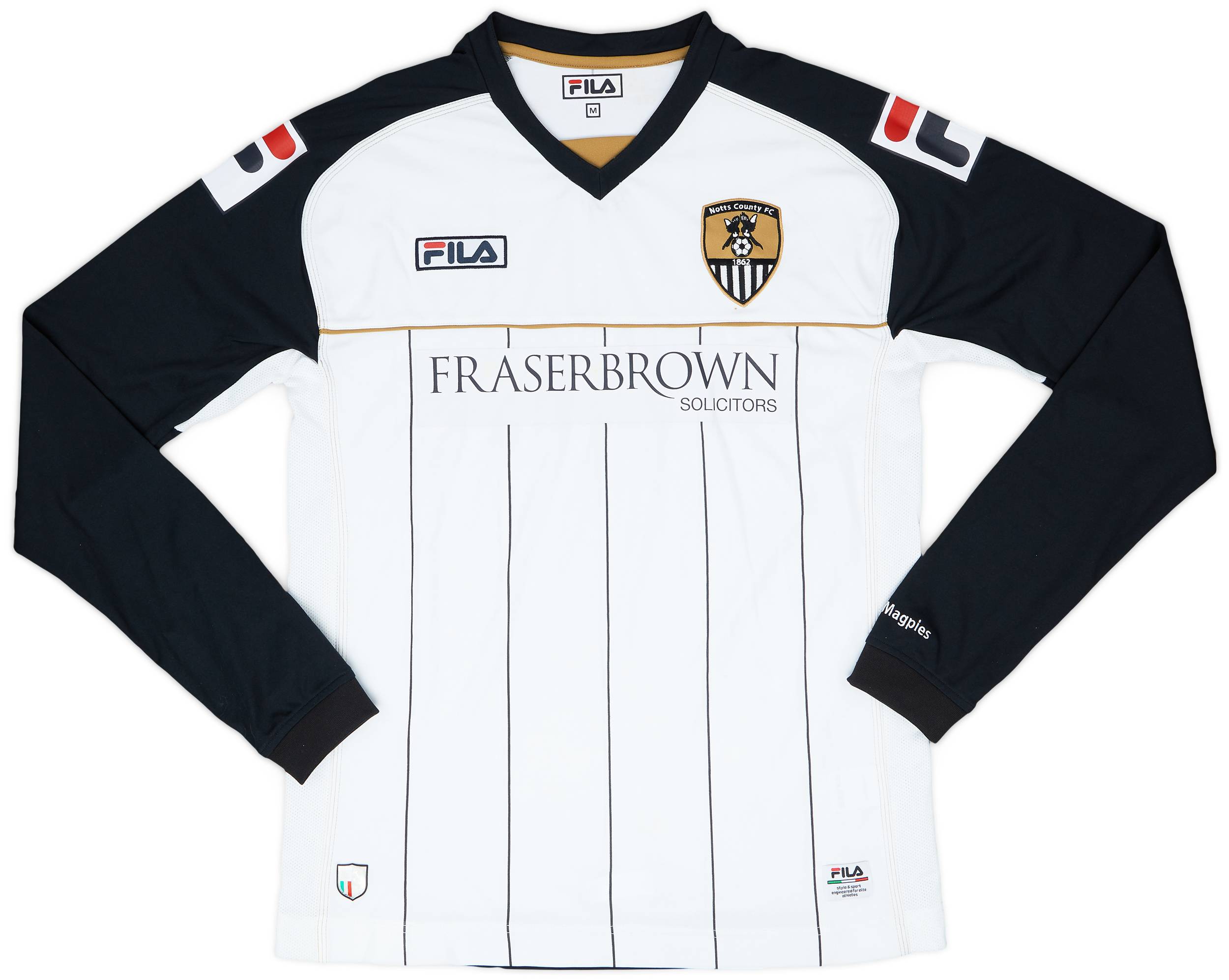 2011 12 Notts County Home L S Shirt 7 10 M