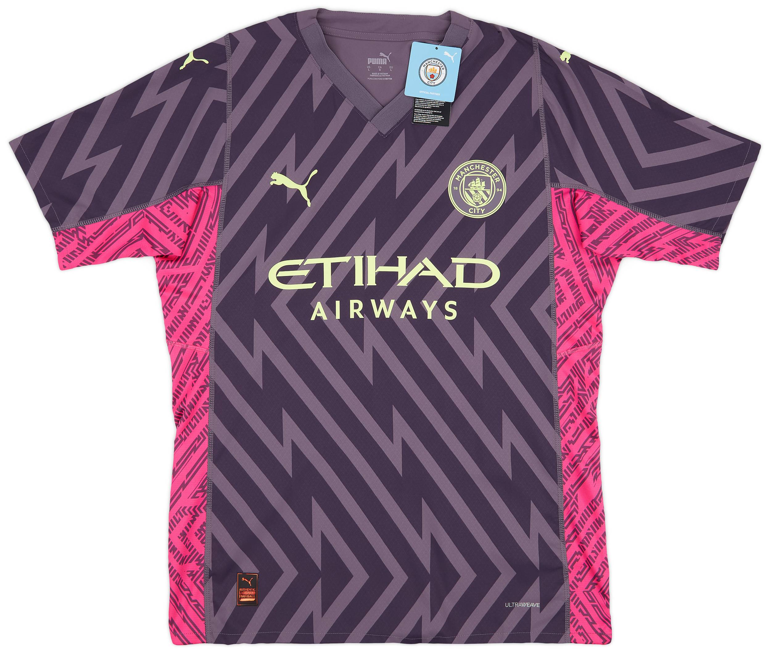 2023-24 Manchester City Player Issue GK S/S Shirt (XL)