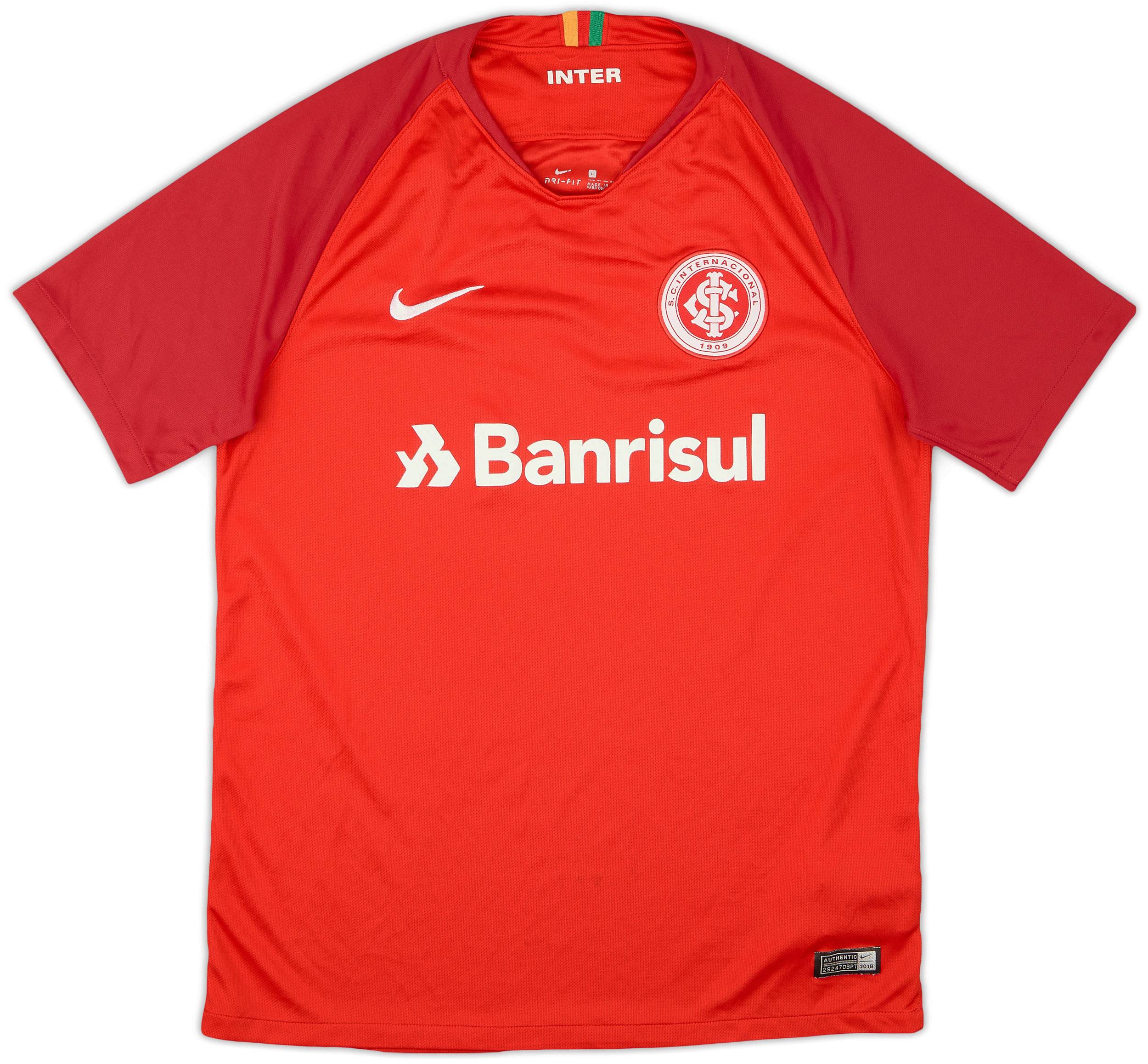 2018-19 Internacional Home Shirt - 8/10 - (L)