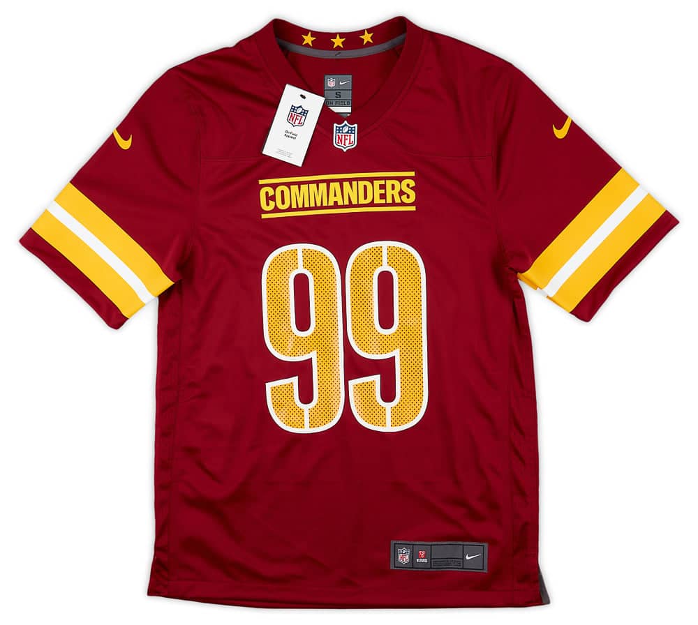2022 23 Washington Commanders Young 99 Nike Game Jersey Home S W Tags
