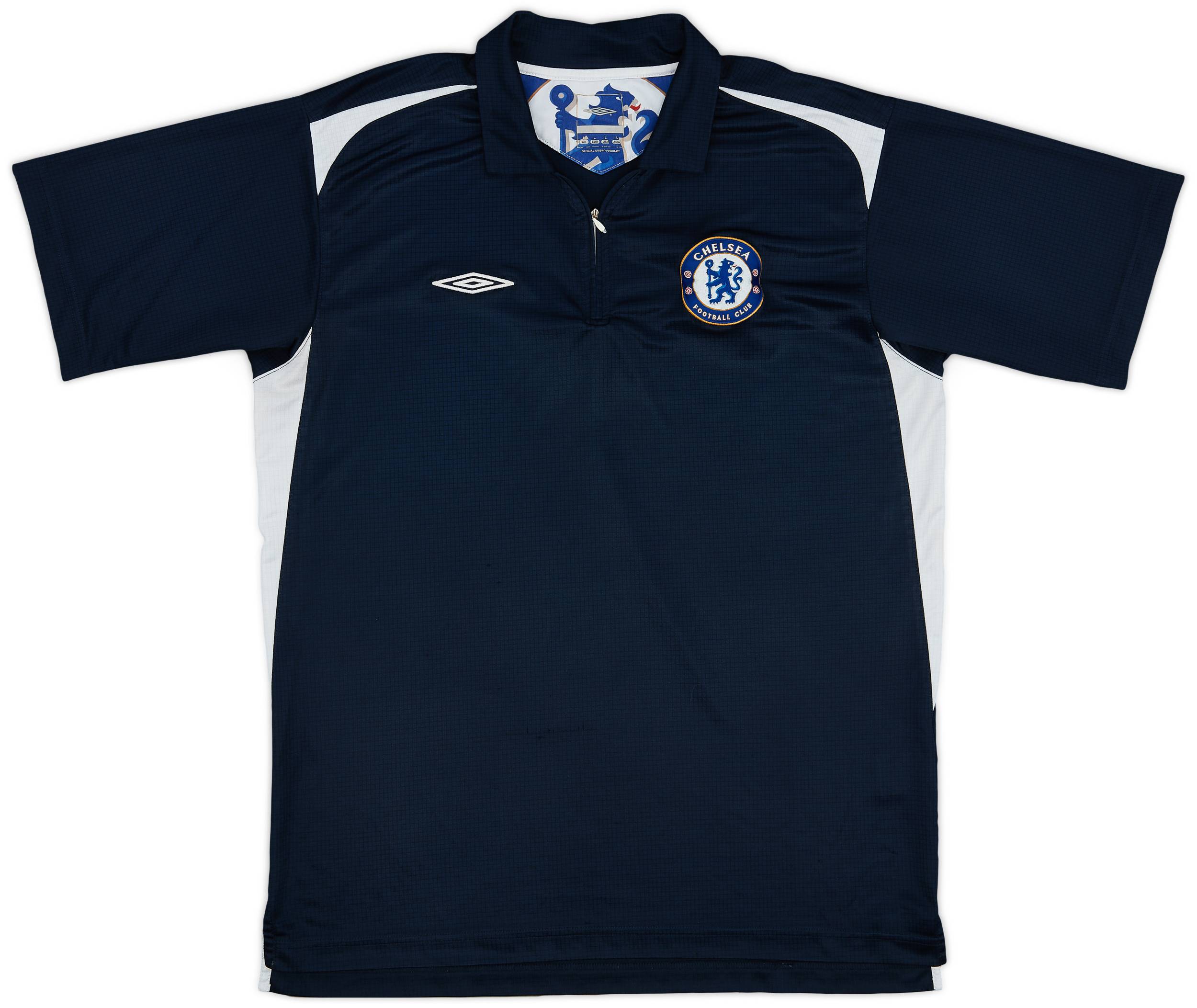 2005-06 Chelsea Umbro 1/4 Zip Polo Shirt - 8/10 - (L)