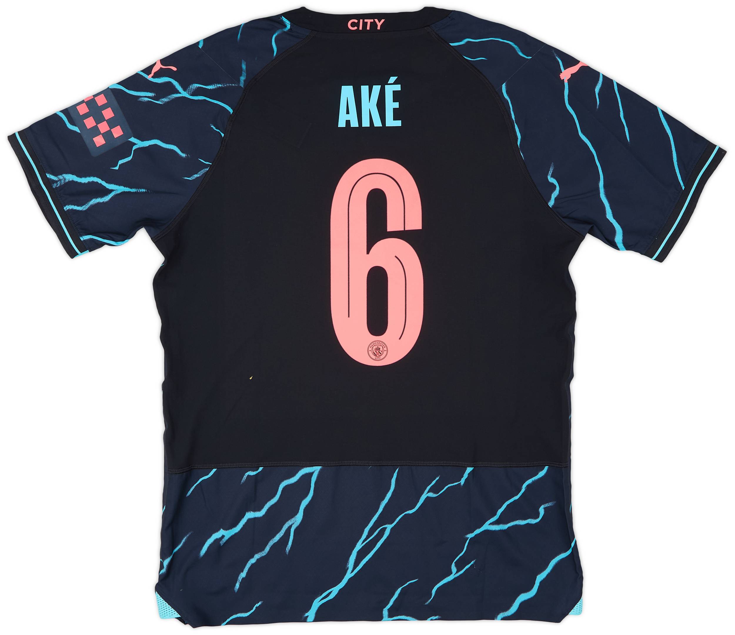 ウェア 23-24 MANCHESTER CITY #6 AKE 2023-24 Manchester City Match Issue Home Shirt Aké #6