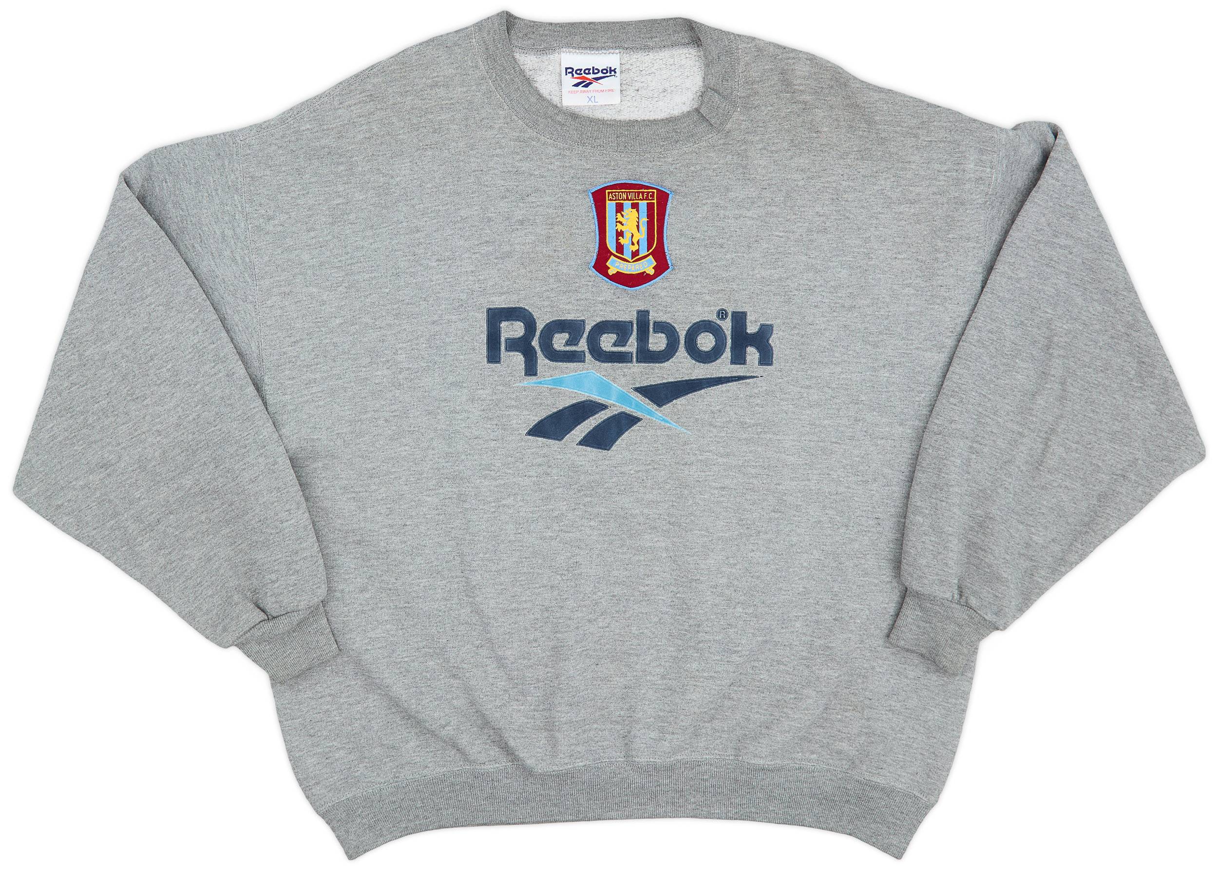 1997 98 Aston Villa Reebok Sweat Top 9 10 XL
