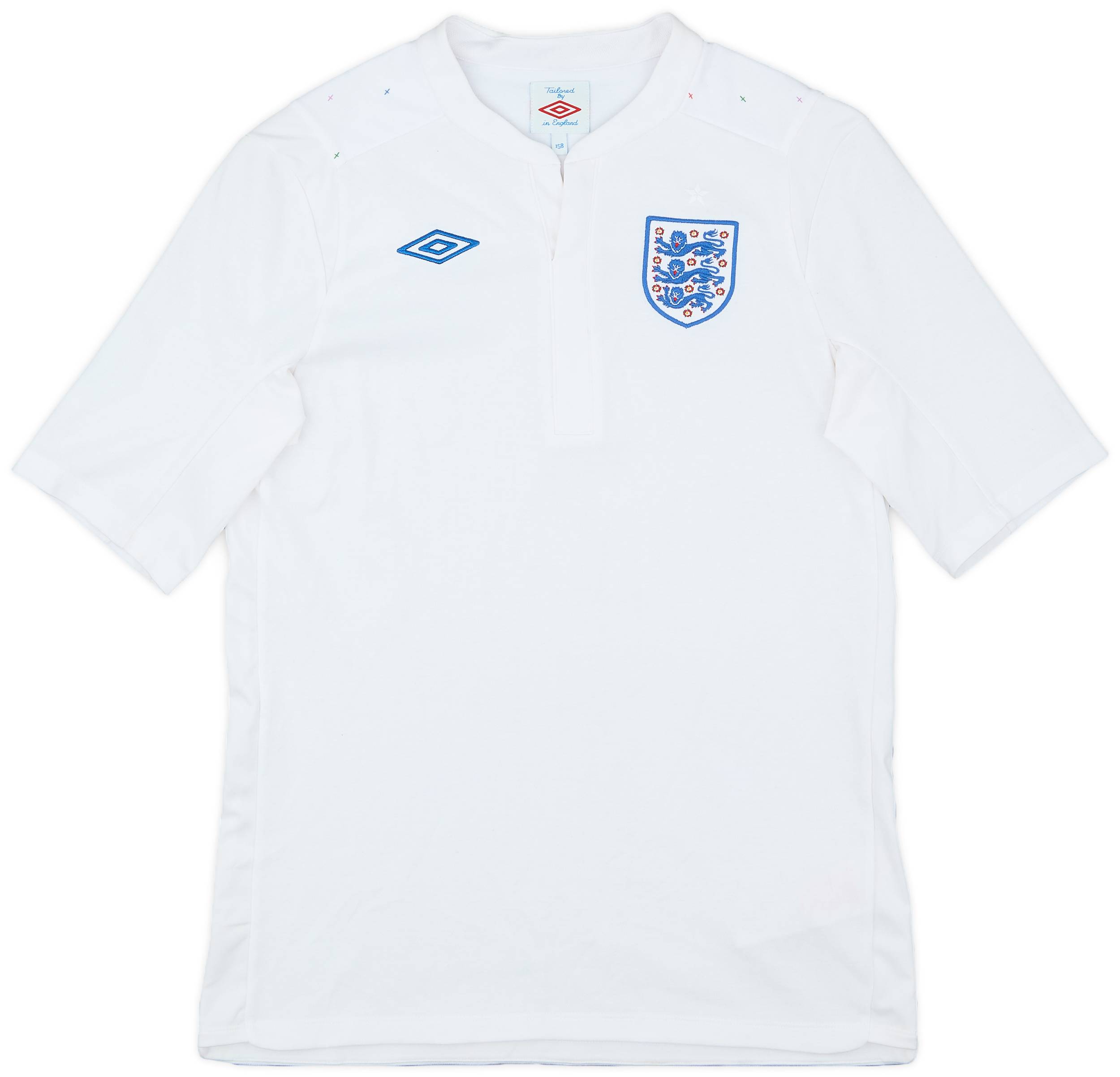 2010-11 England Home Shirt - 7/10 - (XL.Boys)