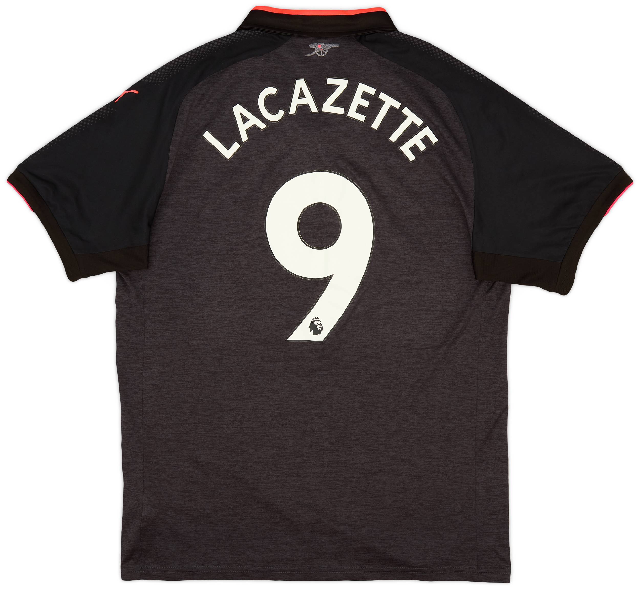 2017 18 Arsenal Third Shirt Lacazette 9 3 10 L