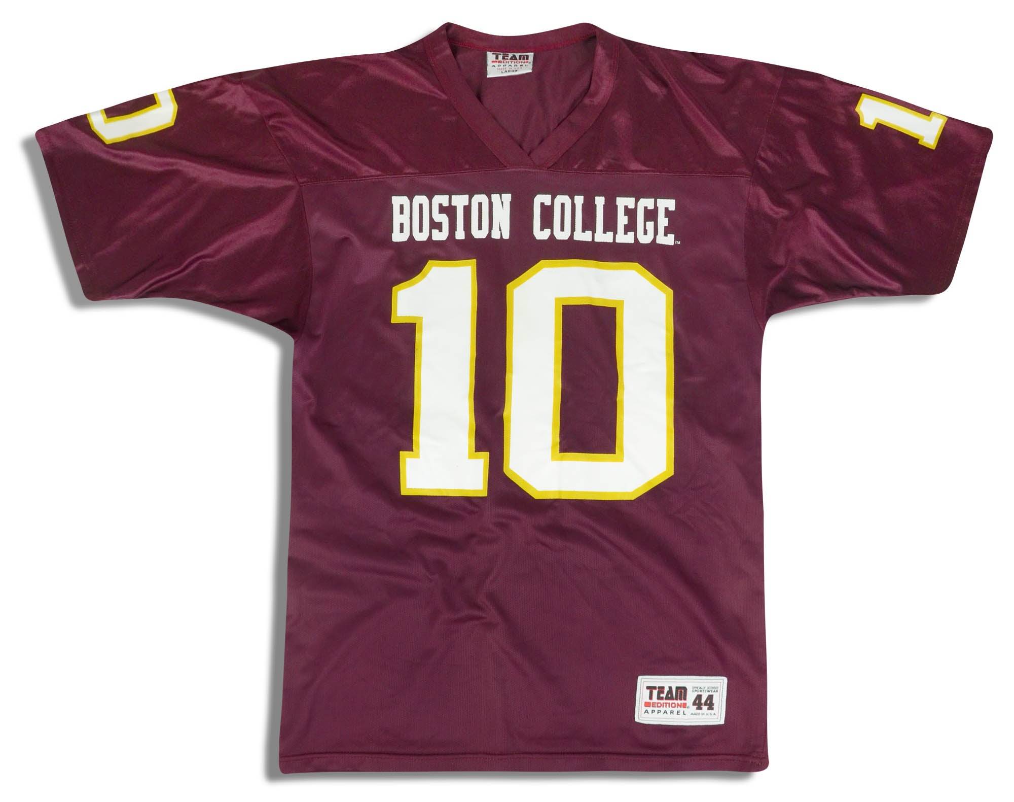 1990s Boston College Eagles #10 Team Edition Apparel Jersey (Home) L