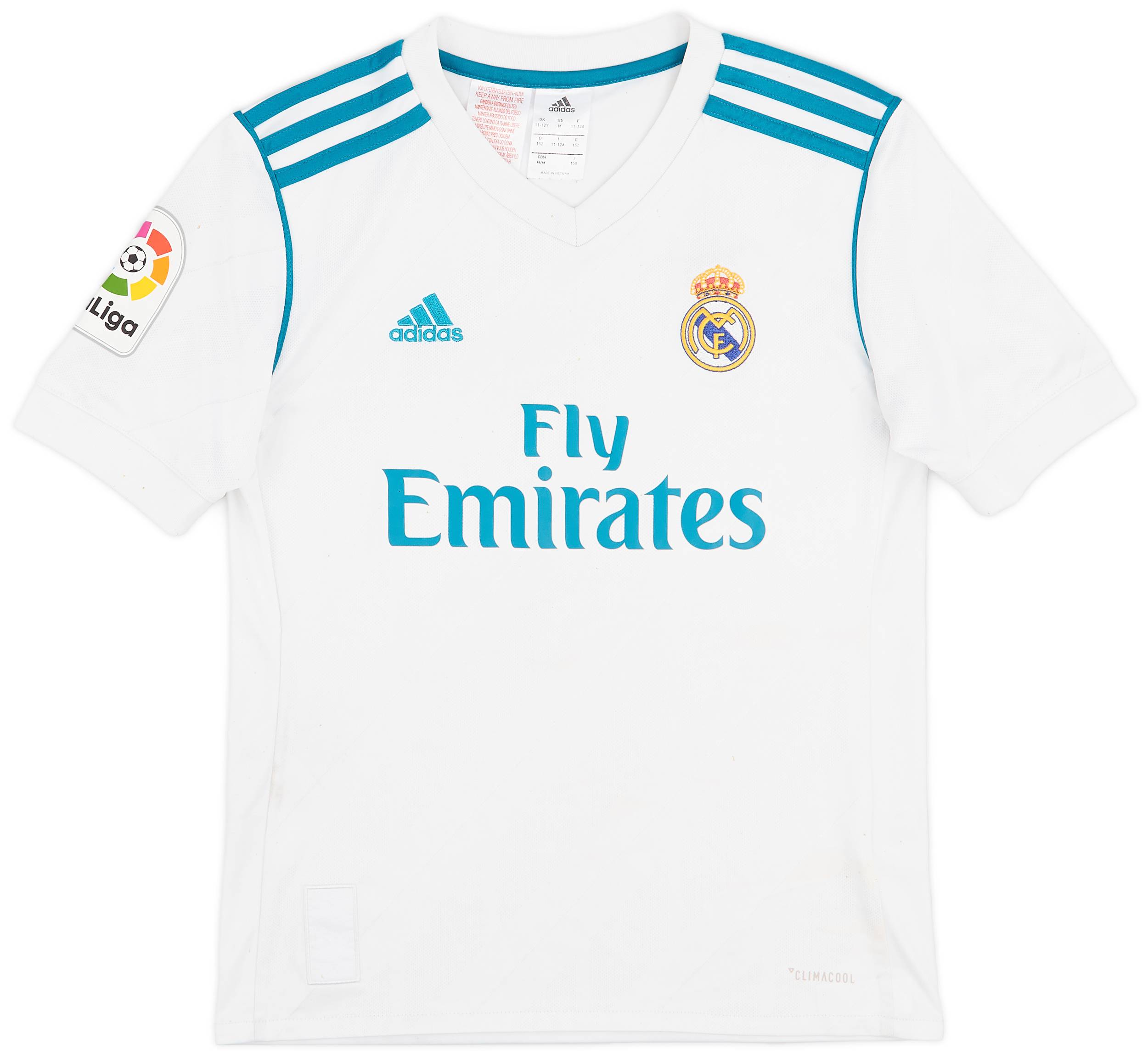 2017-18 Real Madrid Home Shirt - 5/10 - (M.Boys)