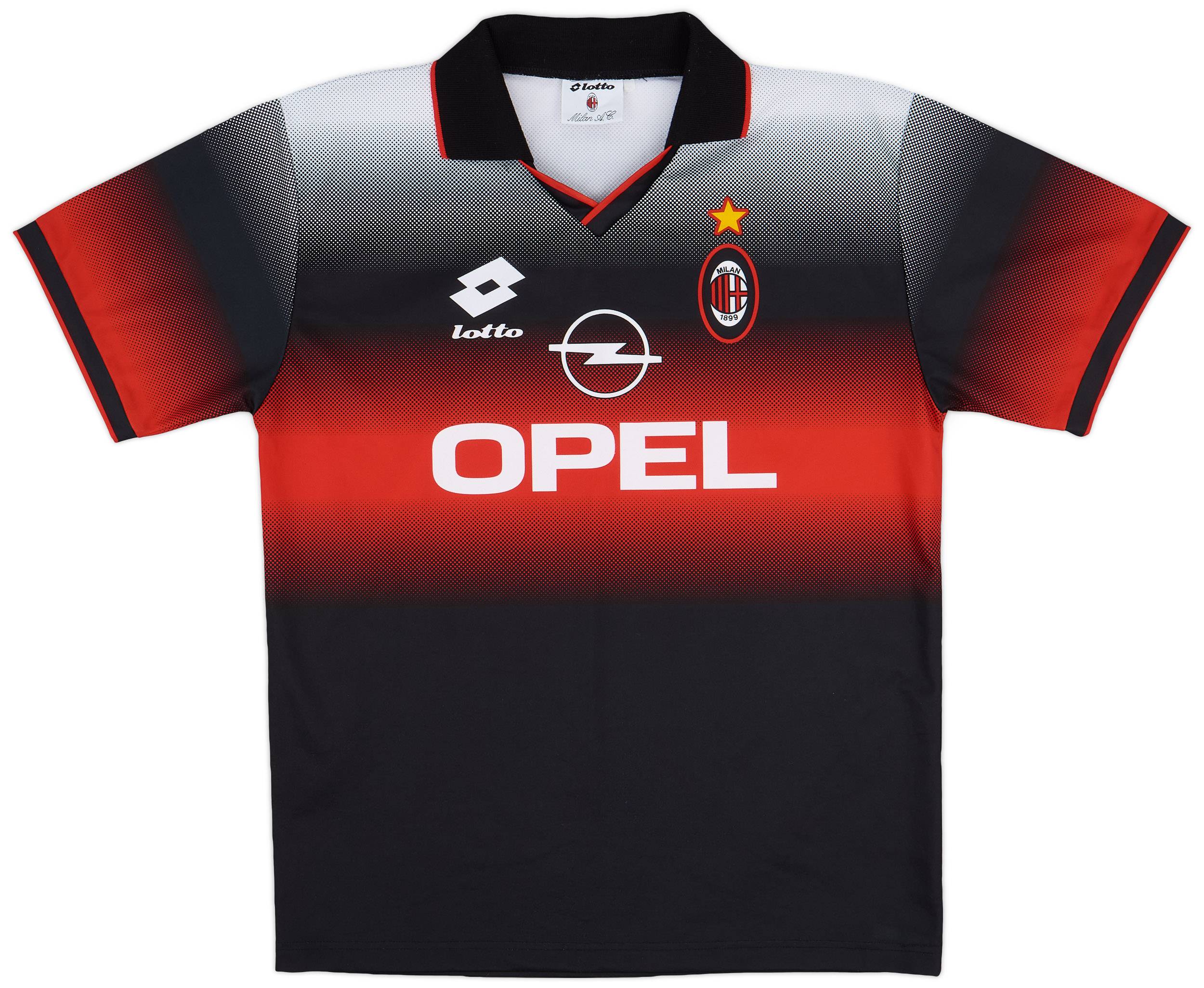 1995-96 AC Milan Lotto Training Shirt - 9/10 - (XL)