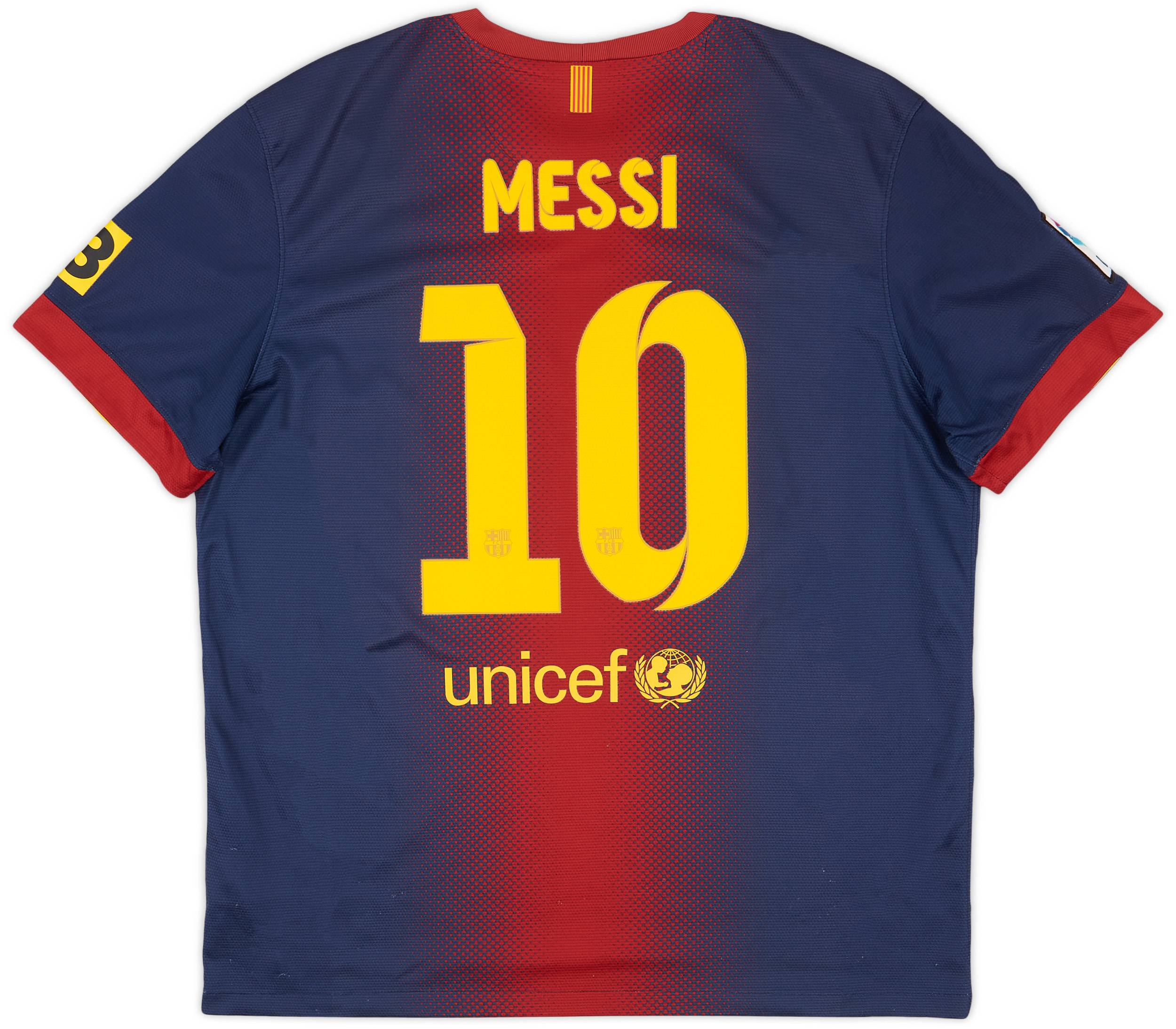 2012-13 Barcelona Home Shirt Messi #10 - 8/10 - (XL)