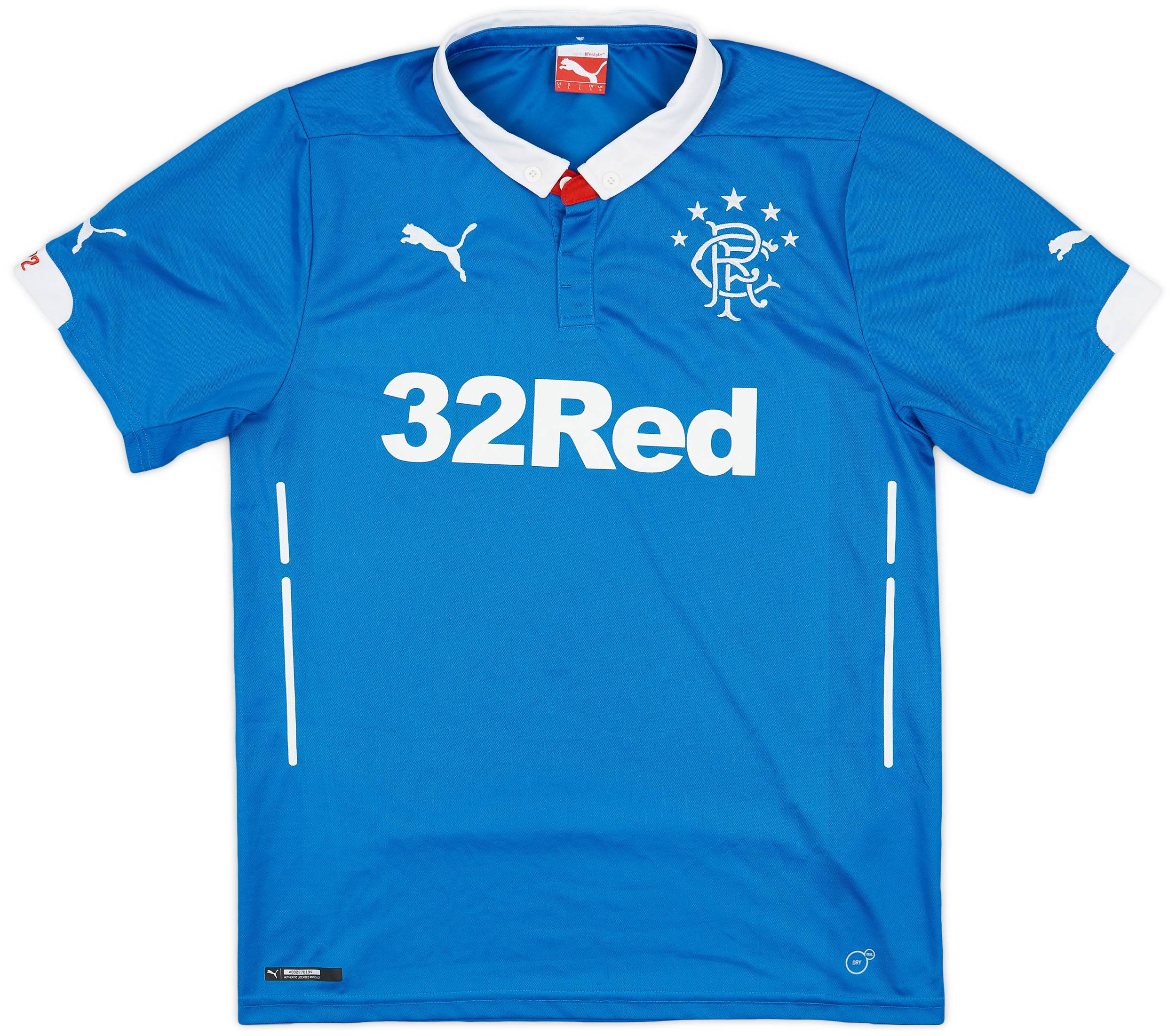 2014-15 Rangers Home Shirt - 9/10 - (L)