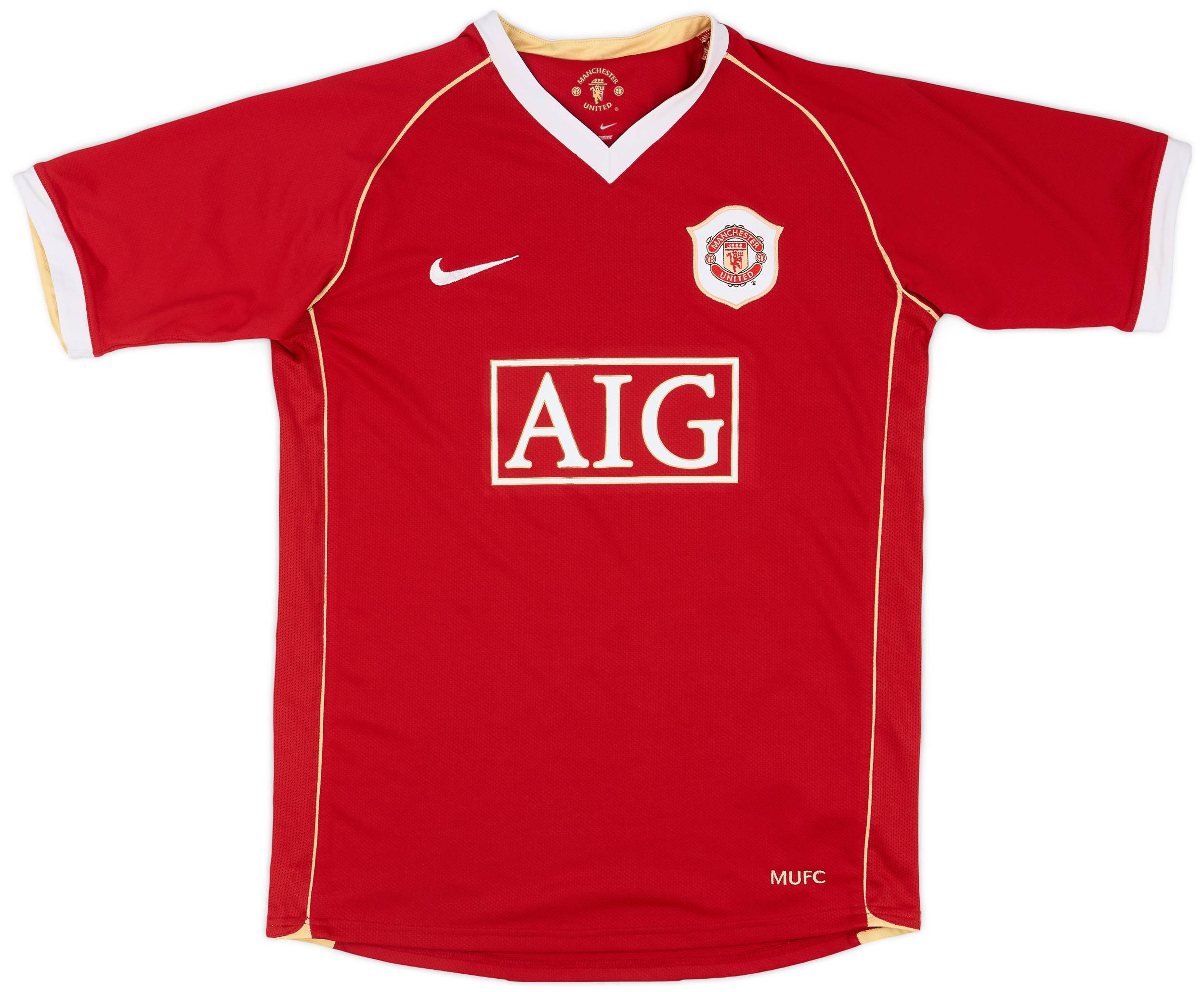 2021-22 Manchester United Home Shirt - 8/10 - (L.Boys)