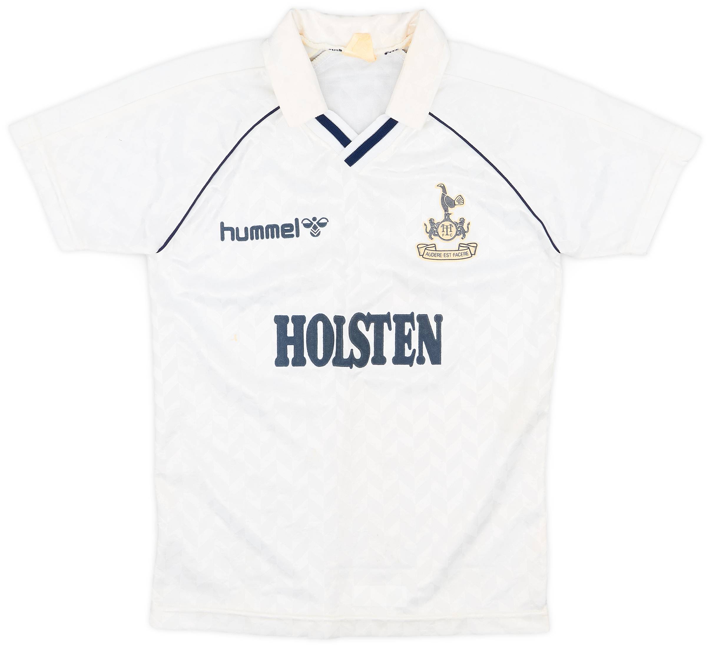 1987-89 Tottenham Home Shirt - 5/10 - (L.Boys)
