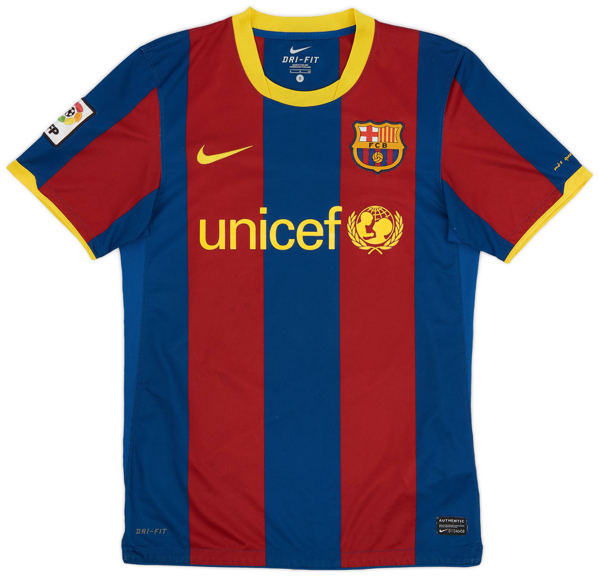 2010-11 Barcelona Home Shirt Messi #10 - 8/10 - (S)