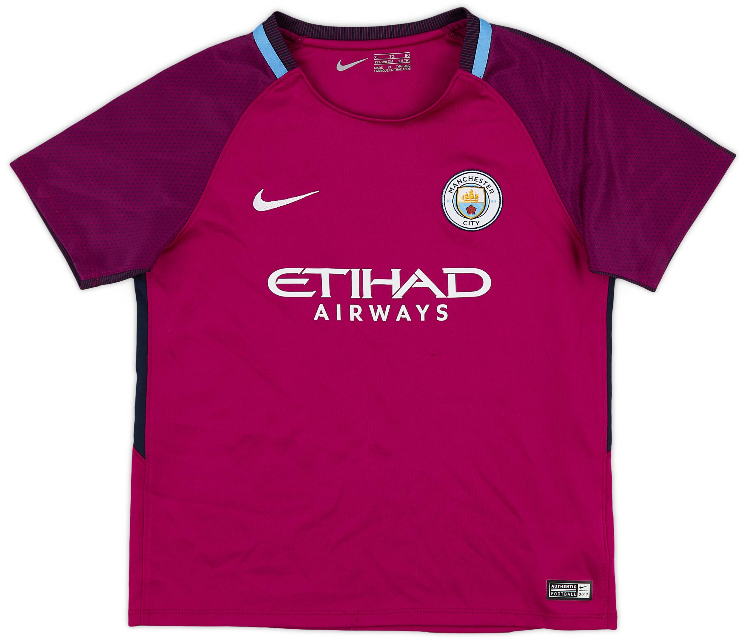 2017-18 Manchester City Away Shirt - 9/10 - (S.Boys)