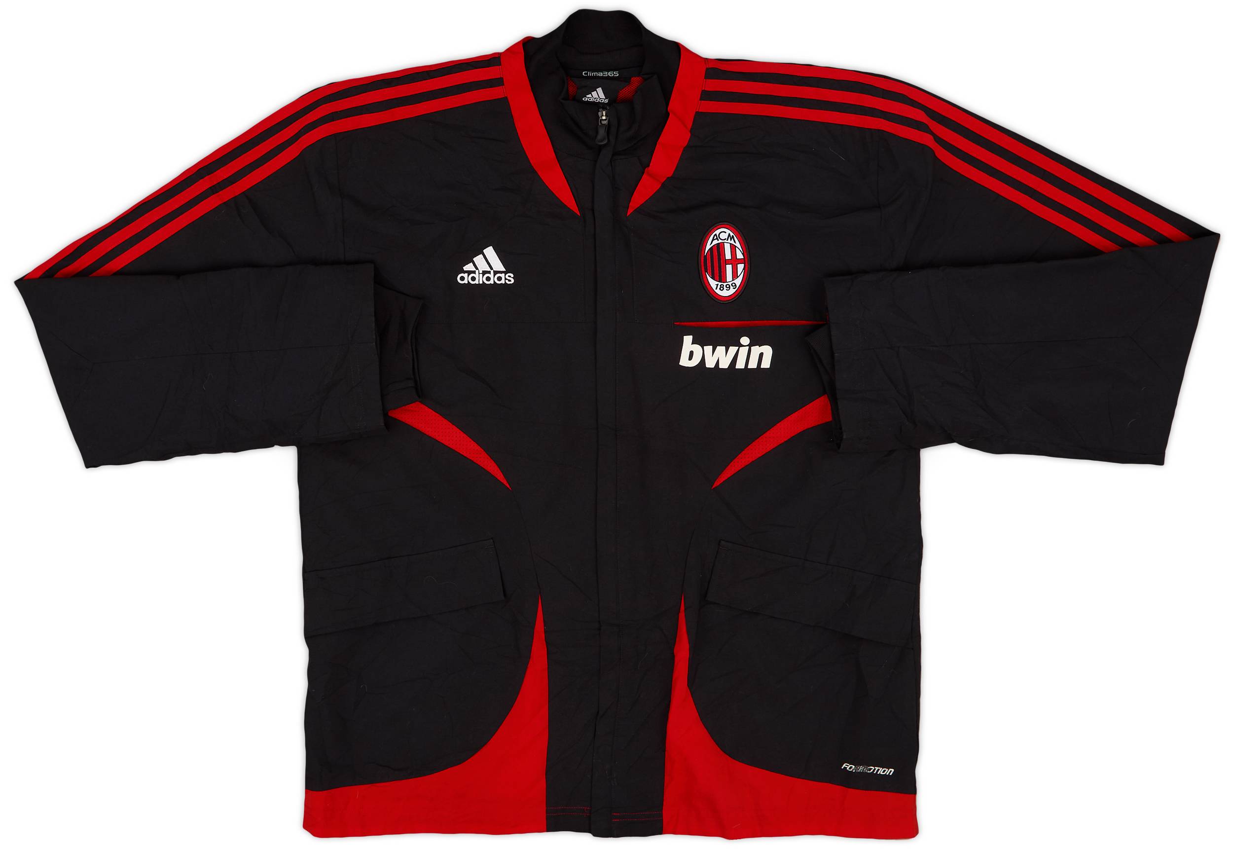 2007-08 AC Milan adidas Track Jacket - 8/10 - (L)