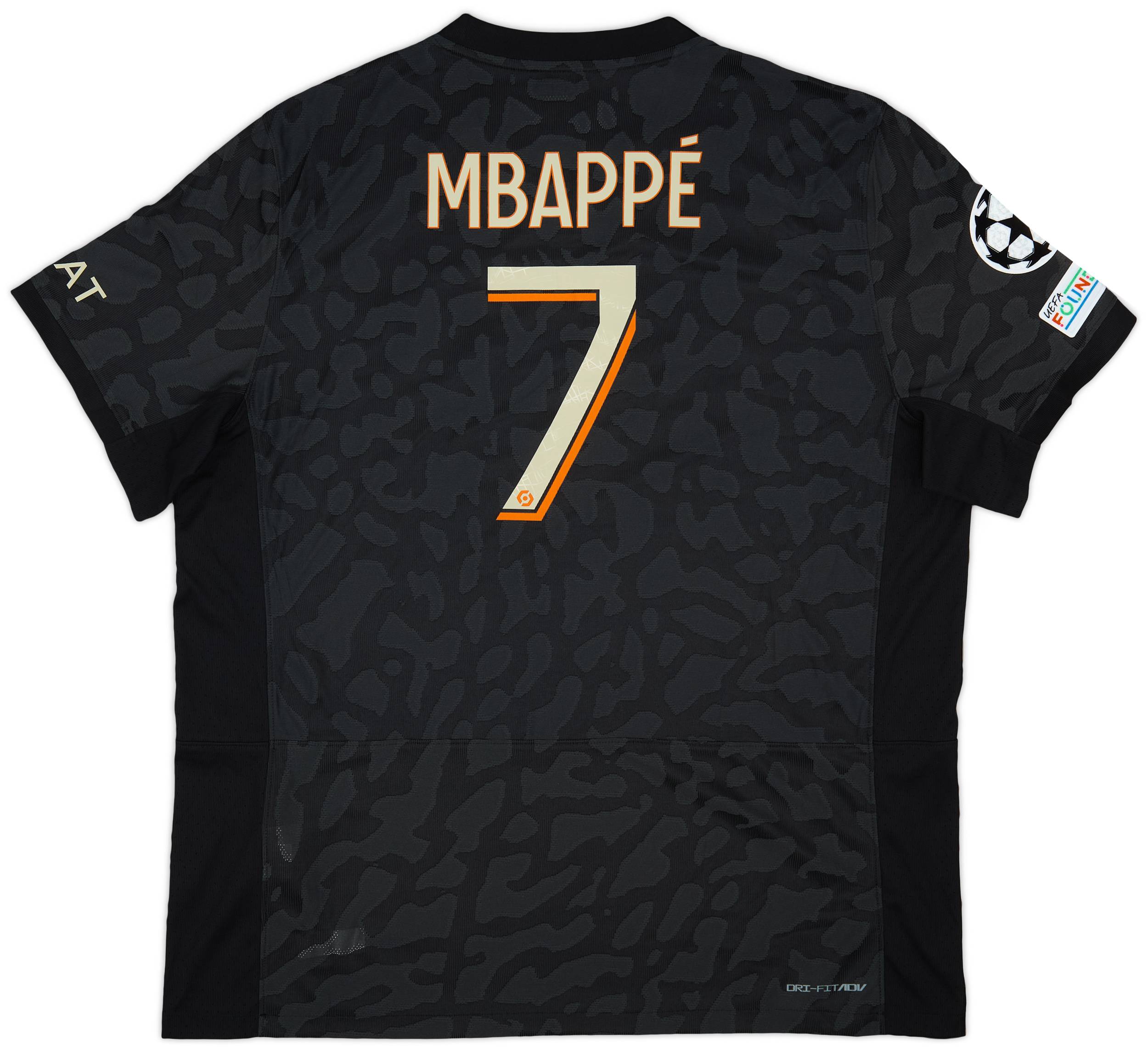 【通販激安】 Paris 2023-24 Saint-Germain #7 Mbappe Shirt Third Authentic ウェア