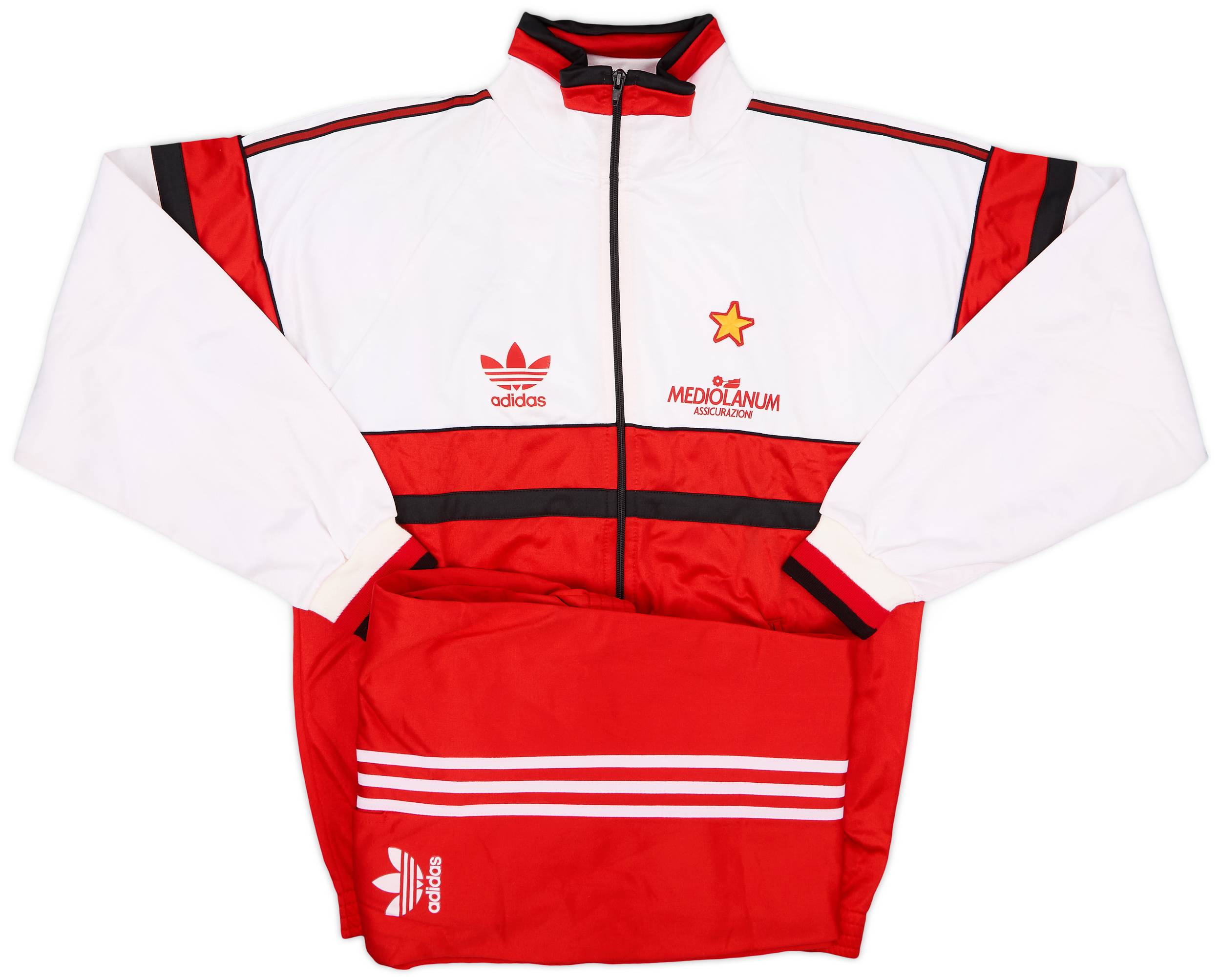 1990-92 AC Milan adidas Tracksuit - 6/10 - (M)